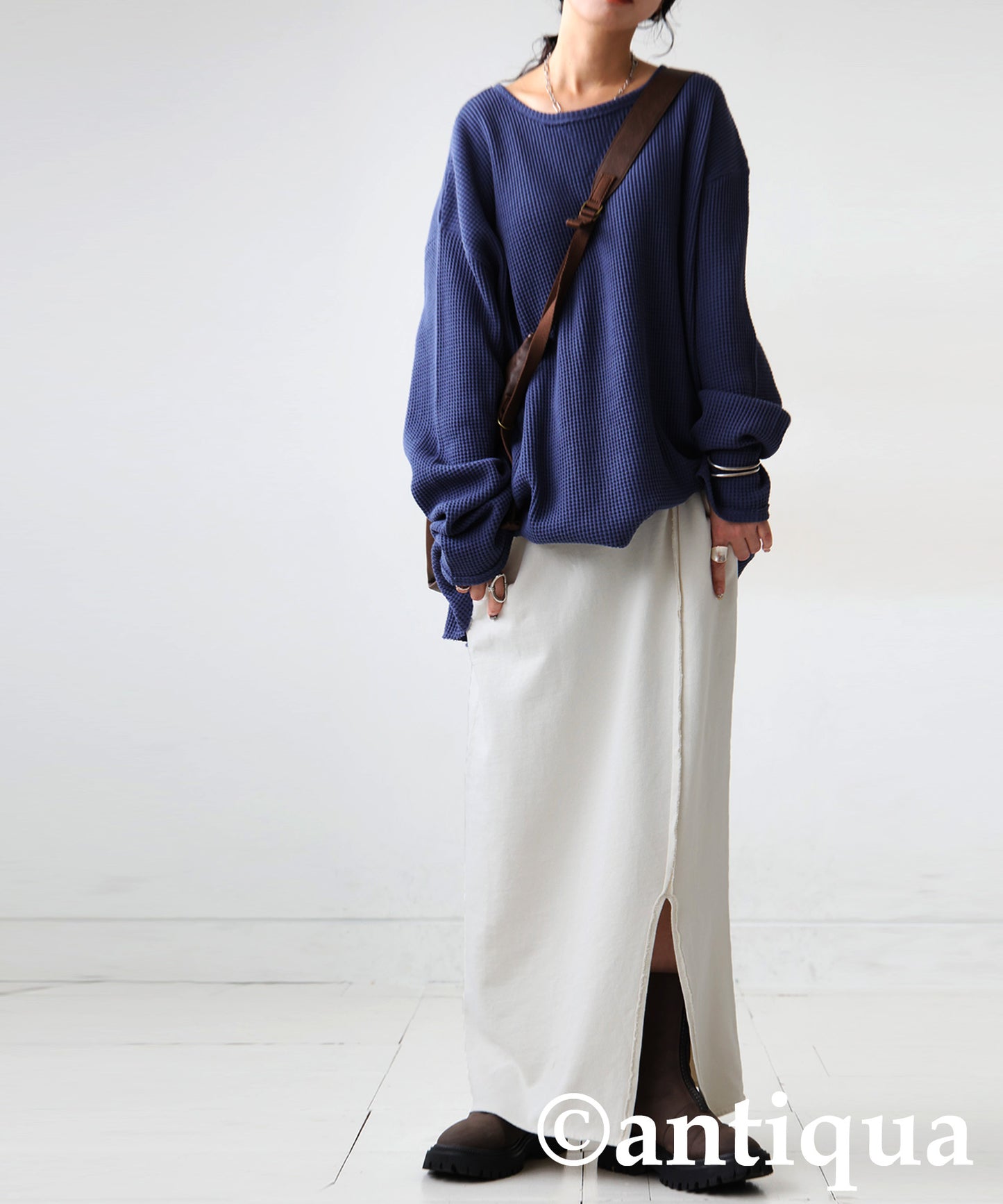 Pigment-Dyed Fleece Skirt Ladies