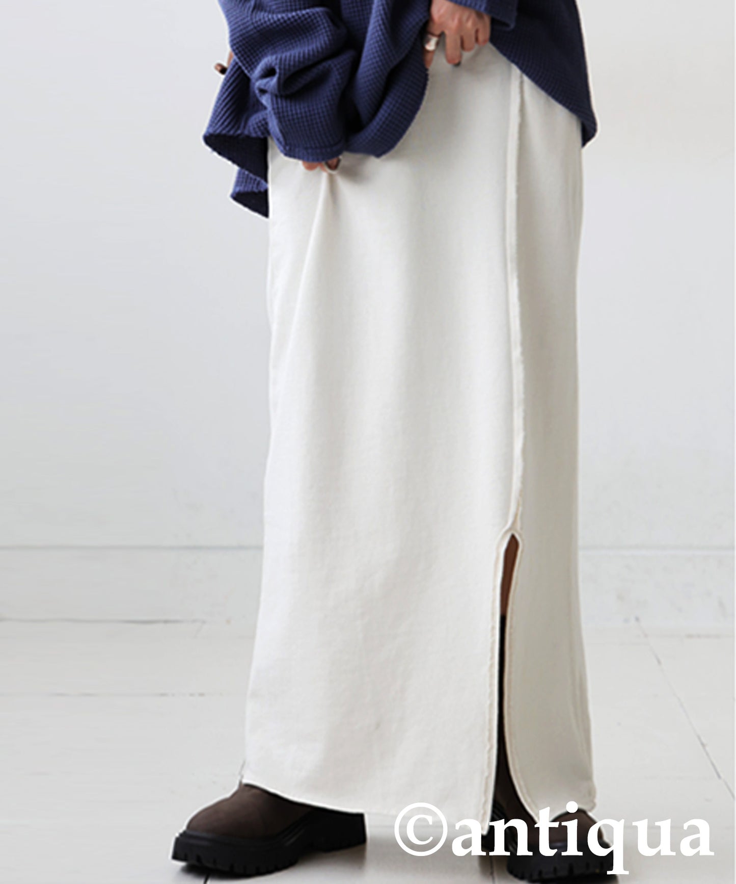 Pigment-Dyed Fleece Skirt Ladies