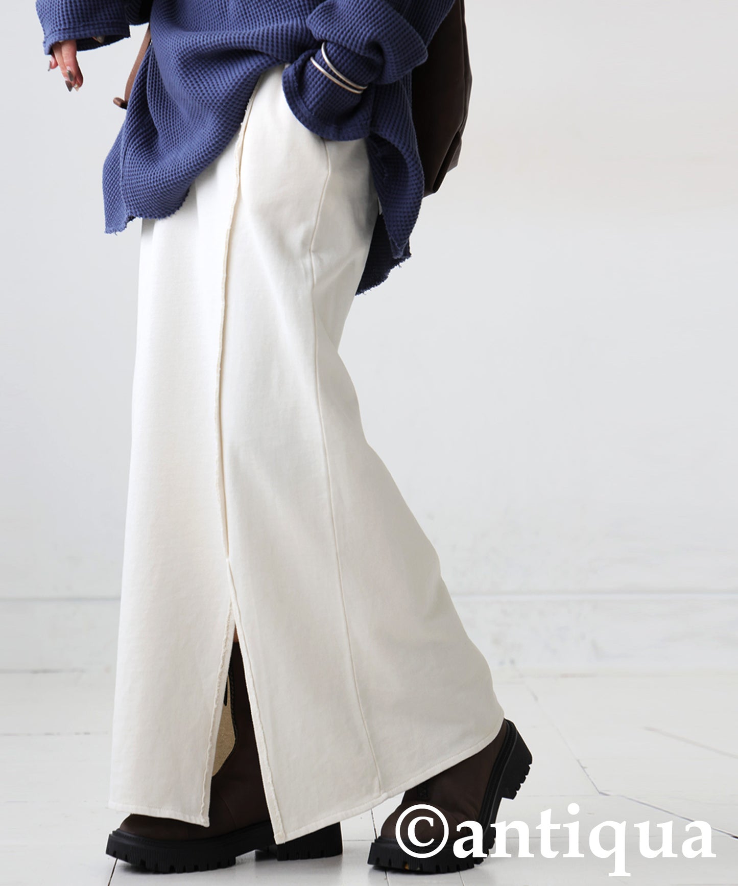 Pigment-Dyed Fleece Skirt Ladies