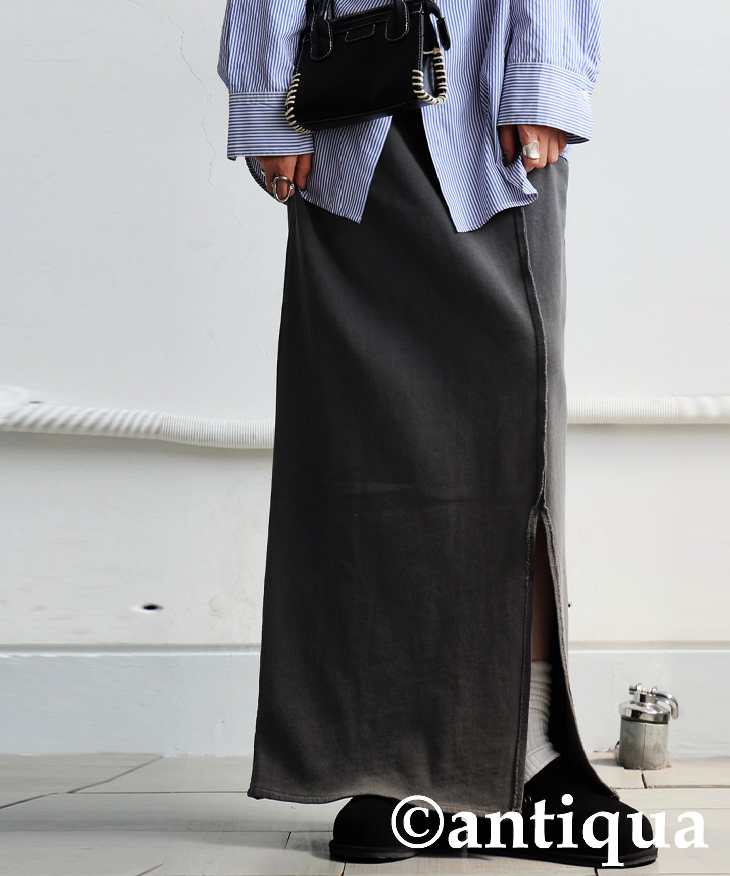 Pigment-Dyed Fleece Skirt Ladies