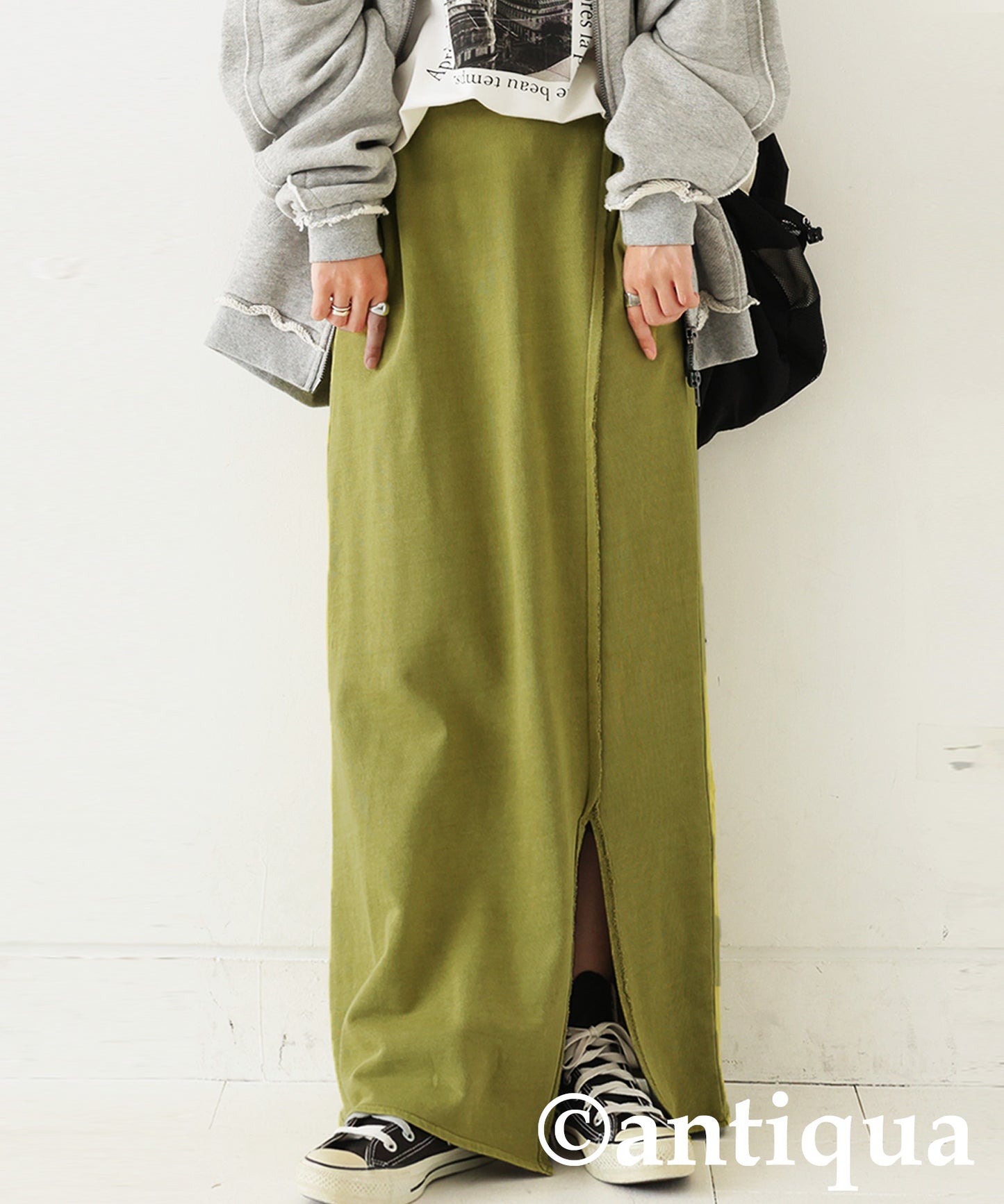 Pigment-Dyed Fleece Skirt Ladies