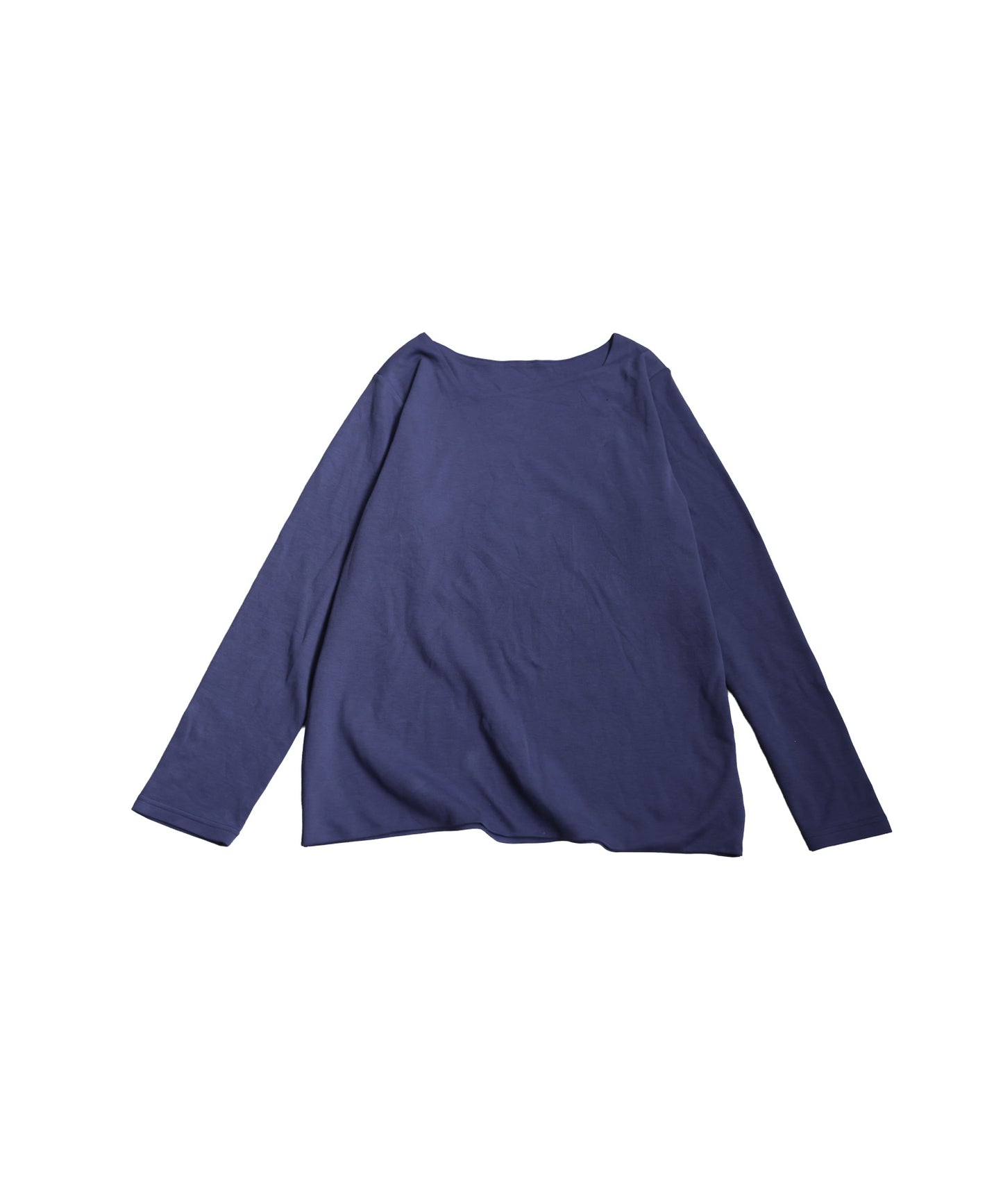 Diagonal Neck Long T-Shirt Ladies