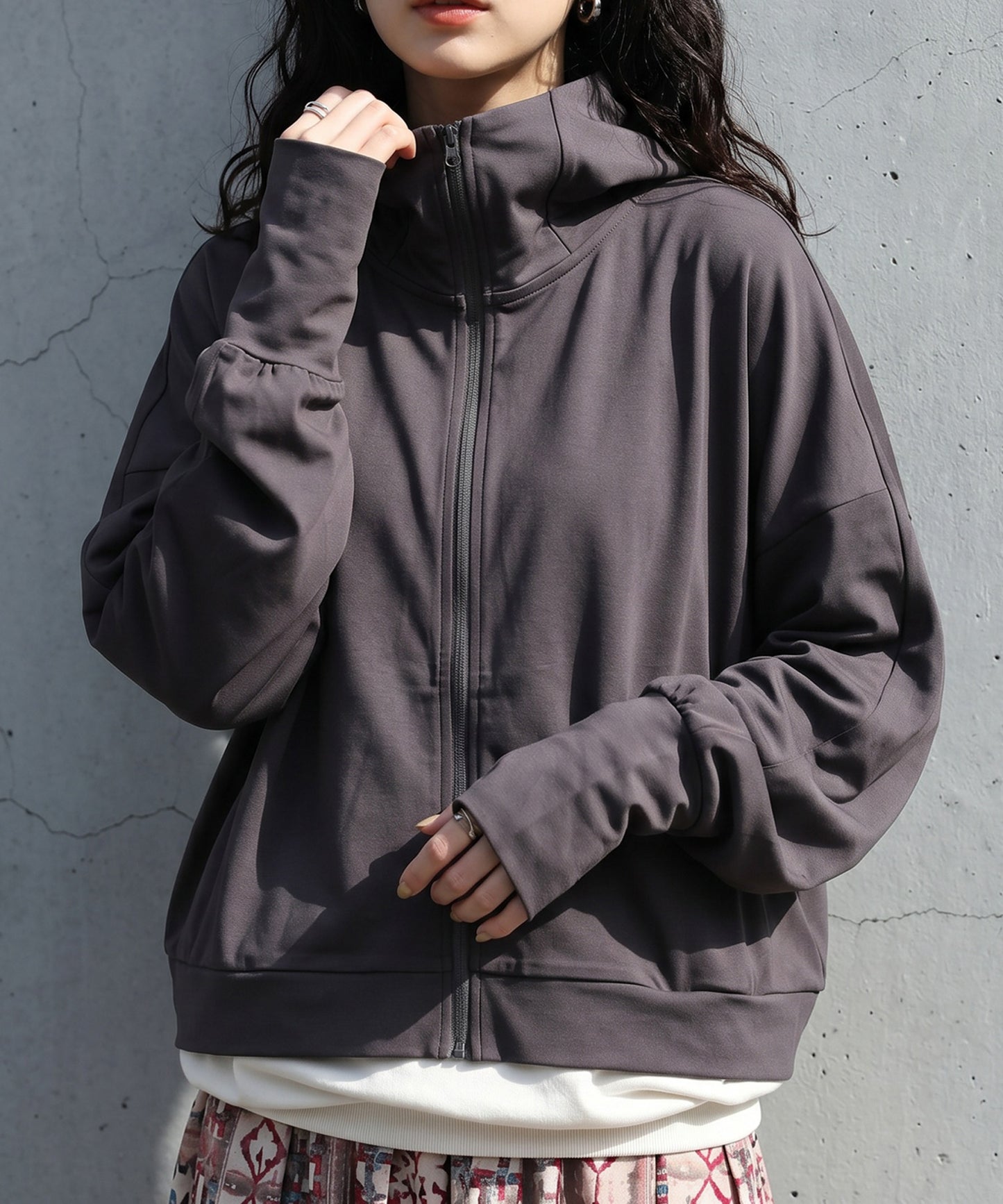 UV-Cut Hooded Rash Guard With Cooling Effect Ladies