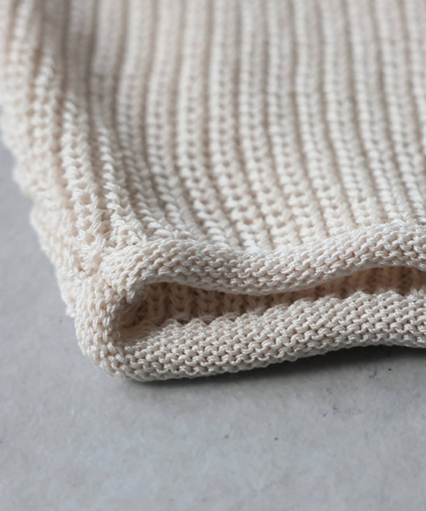 Linen-Touch Ribbed Summer Knit Ladies