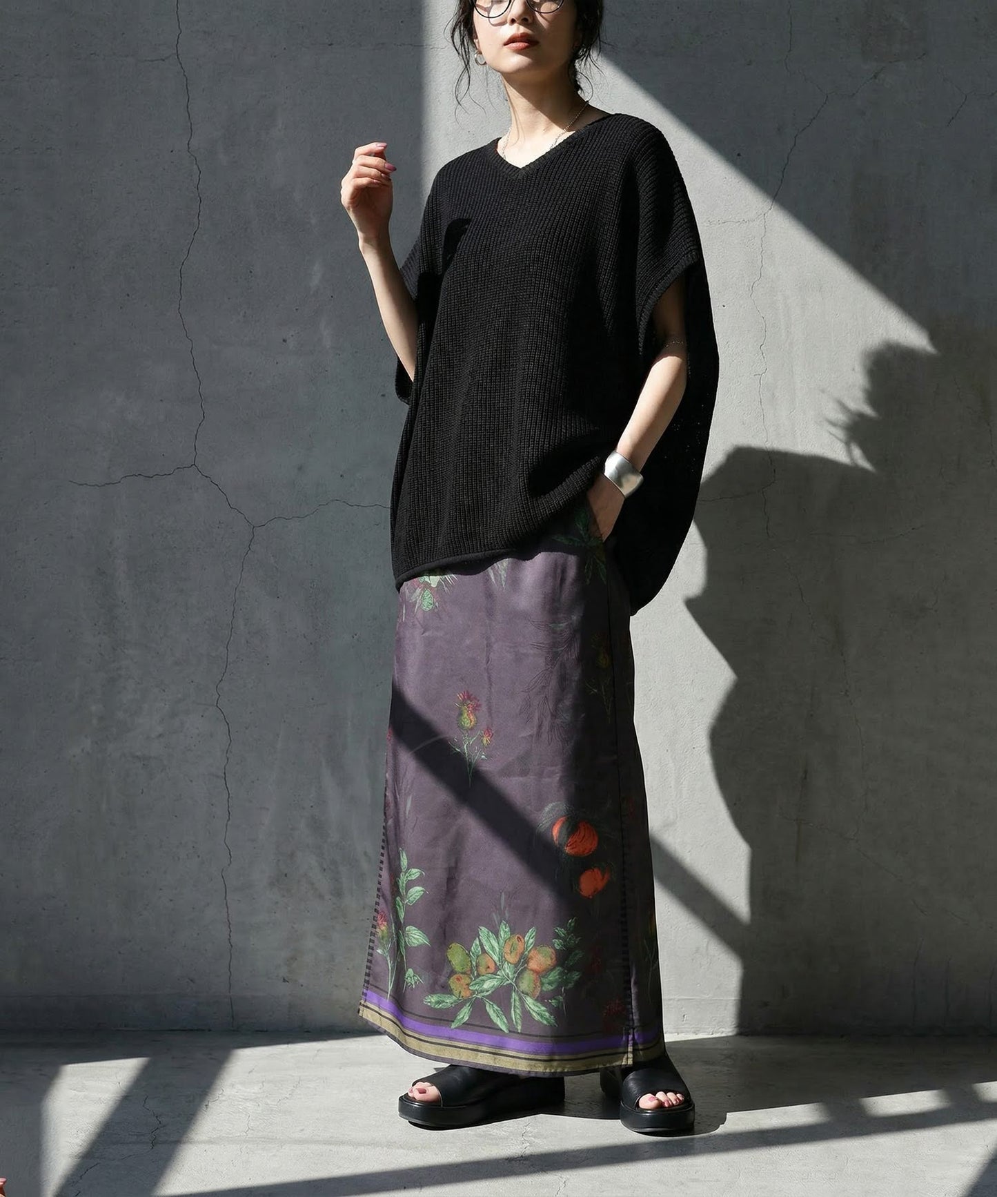 Linen-Touch Ribbed Summer Knit Ladies
