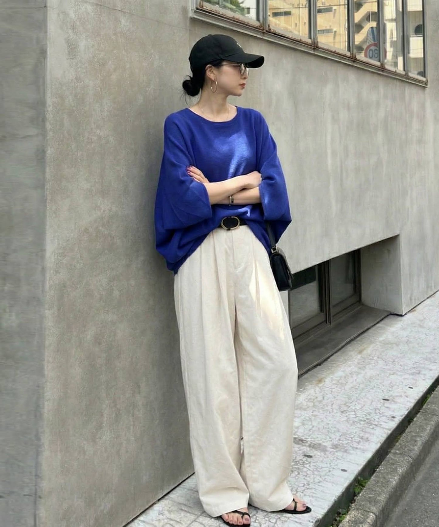 Garter Stitch Dolman Knit Ladies