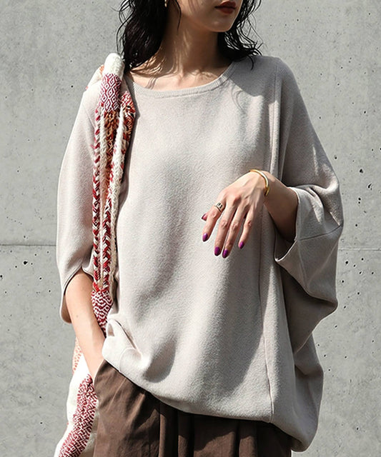 Garter Stitch Dolman Knit Ladies