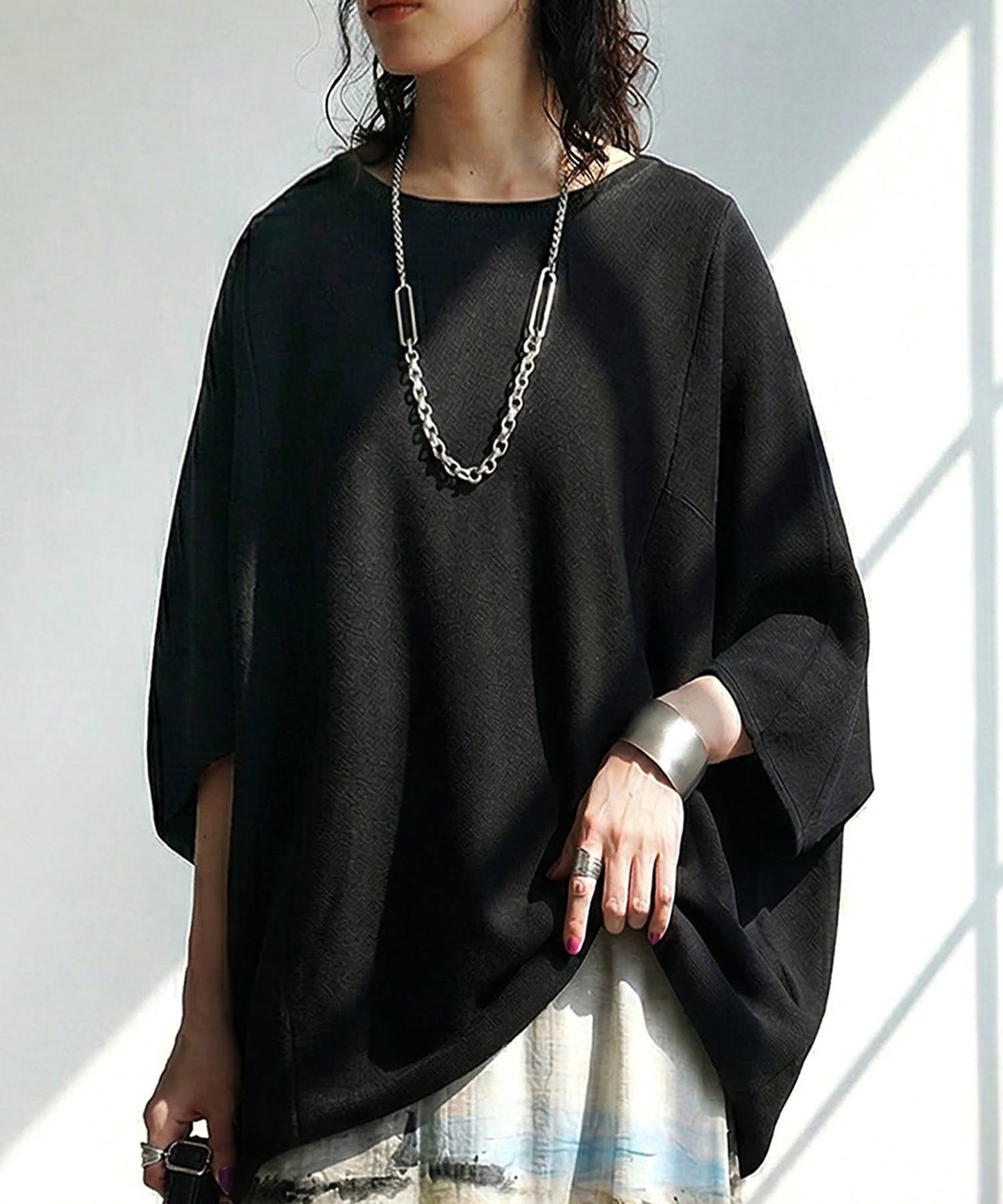 Garter Stitch Dolman Knit Ladies