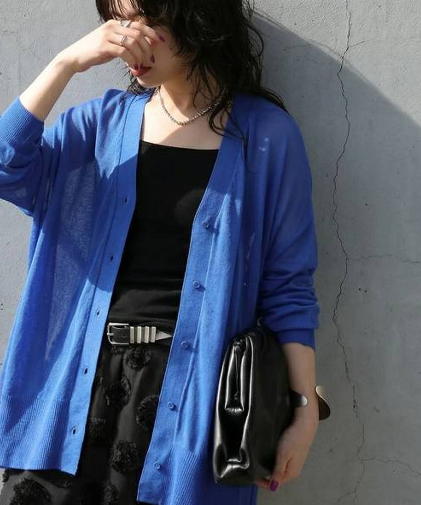 Sheer V-Neck Cardigan Ladies