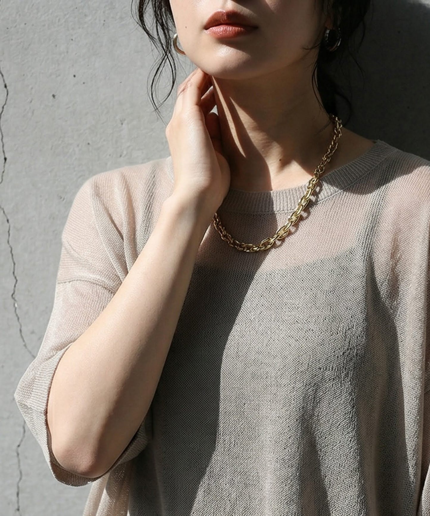 Sheer Knit Tops Ladies