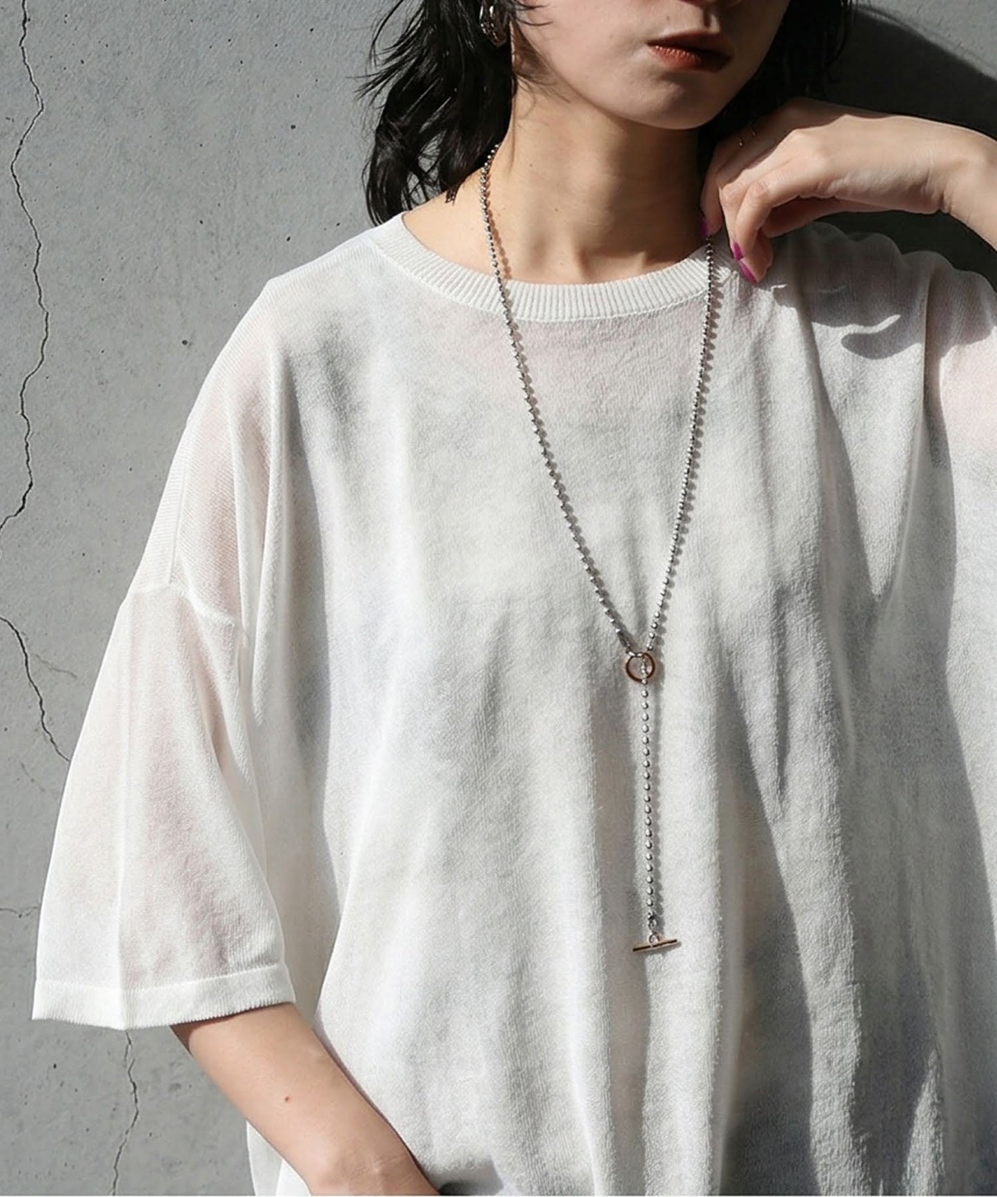 Sheer Knit Tops Ladies