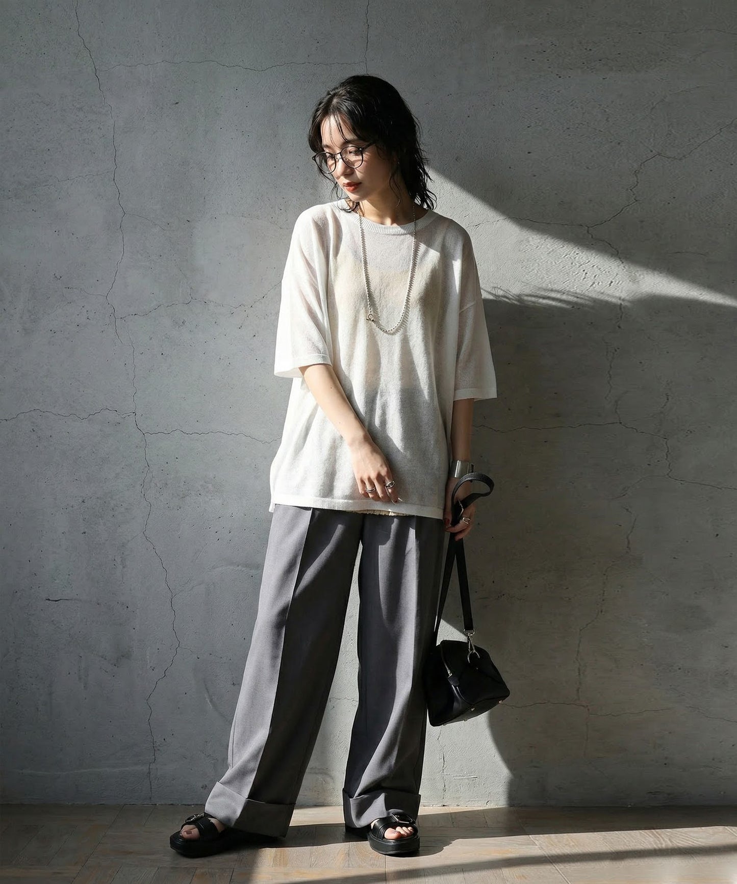 Sheer Knit Tops Ladies