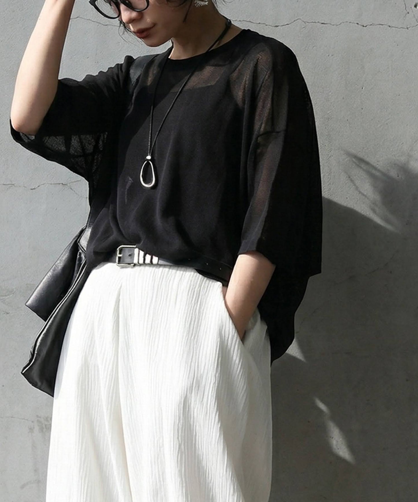 Sheer Knit Tops Ladies