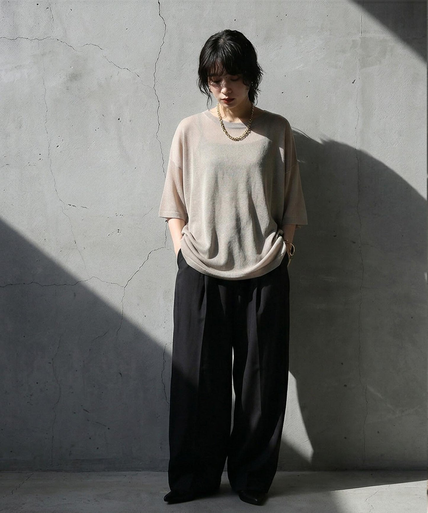 Sheer Knit Tops Ladies