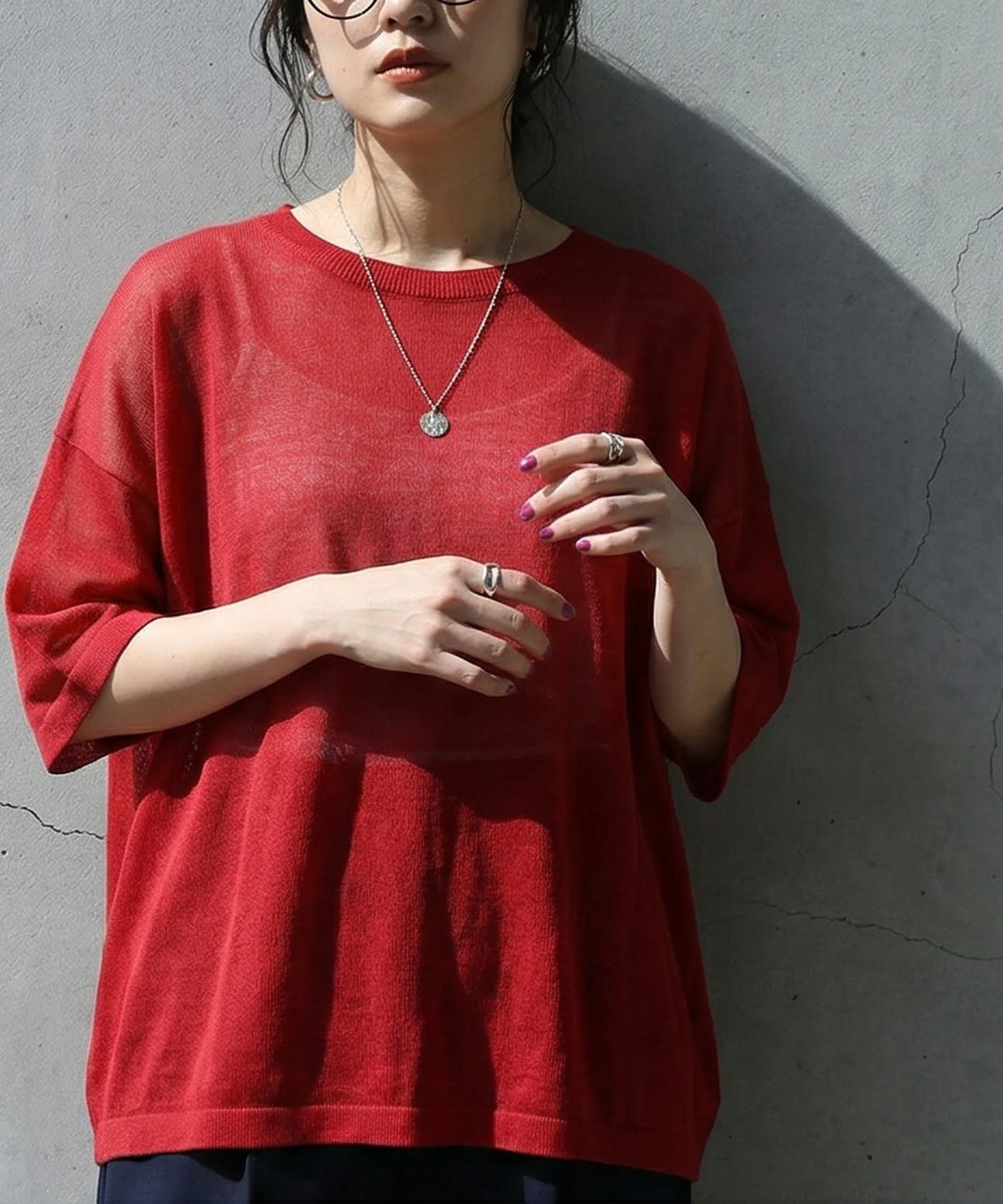 Sheer Knit Tops Ladies