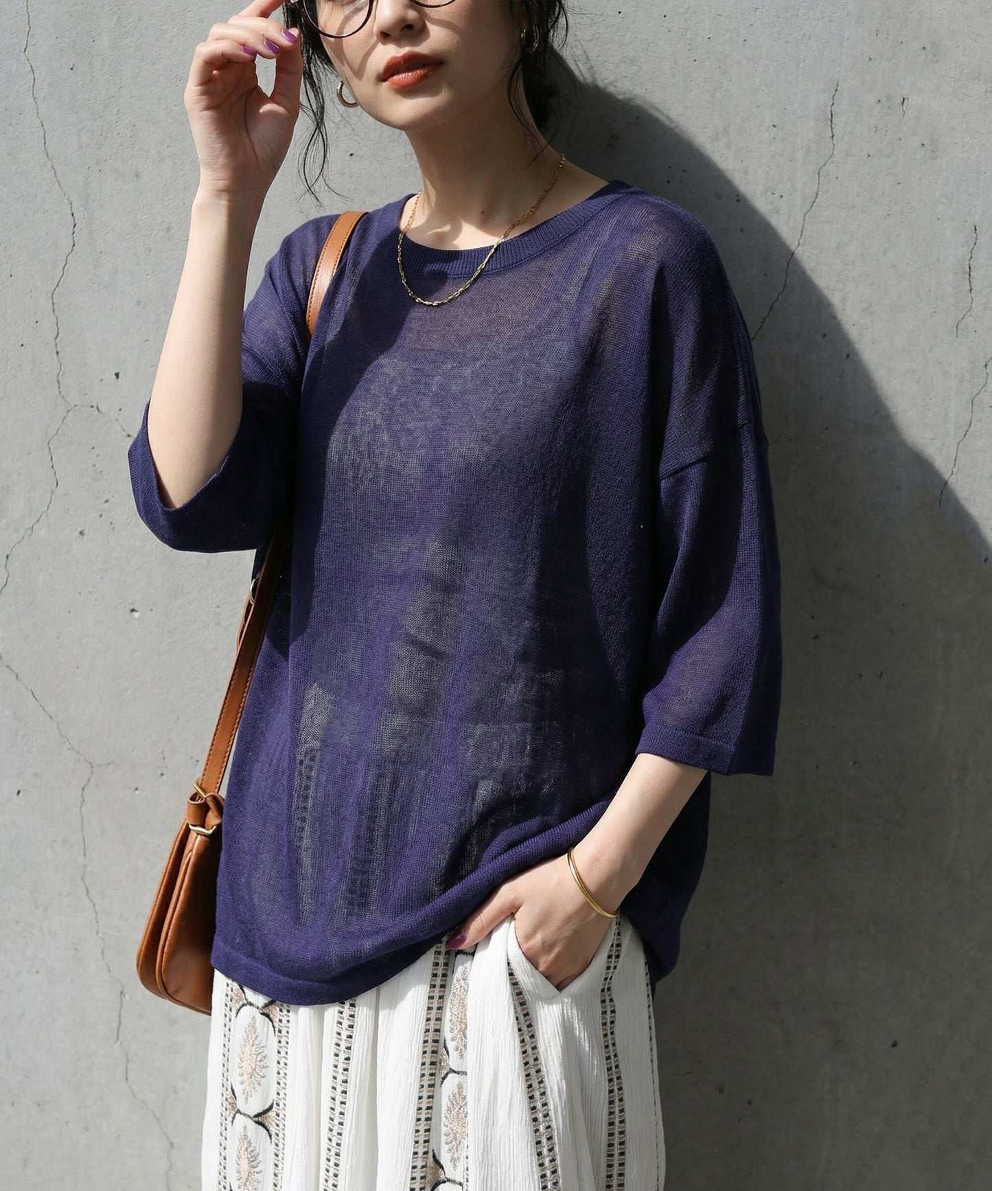 Sheer Knit Tops Ladies