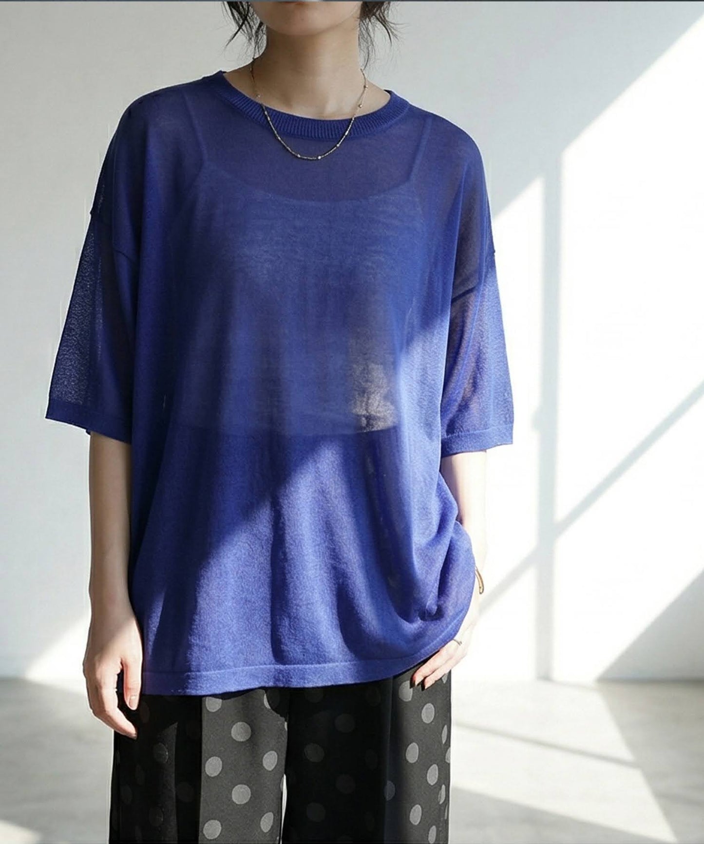 Sheer Knit Tops Ladies