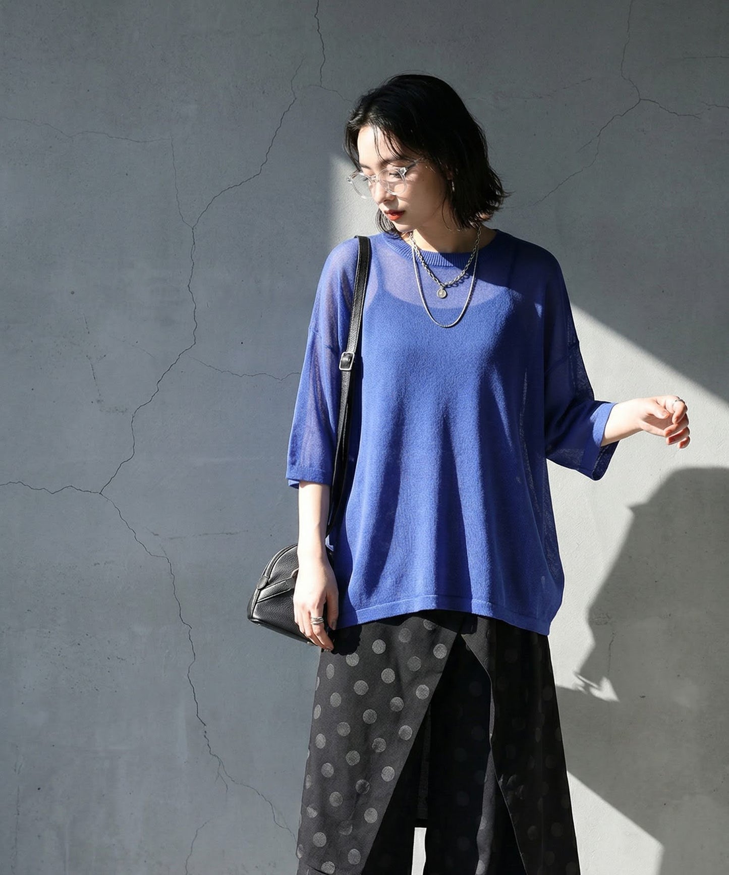 Sheer Knit Tops Ladies