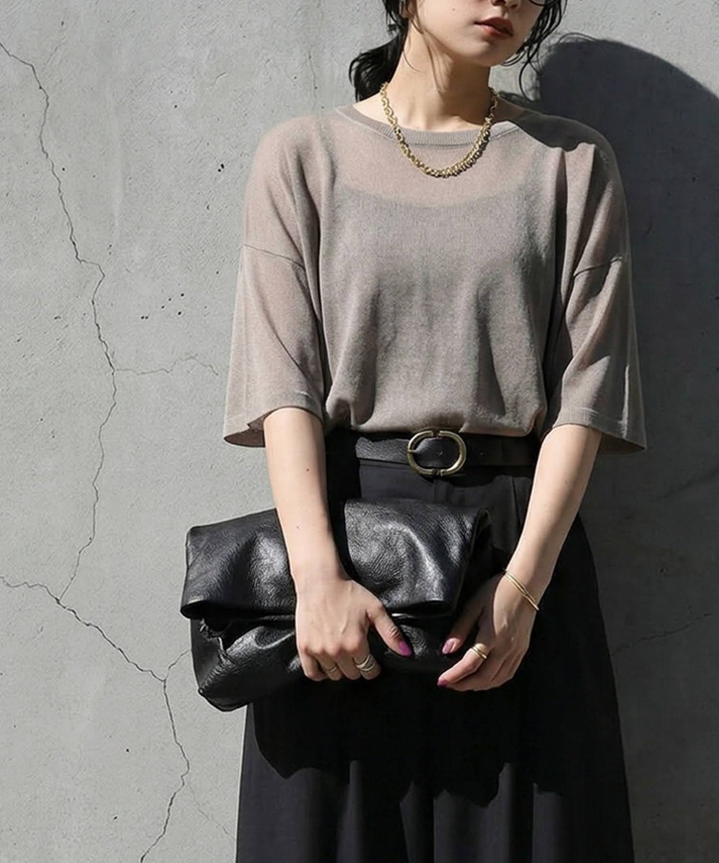 Sheer Knit Tops Ladies