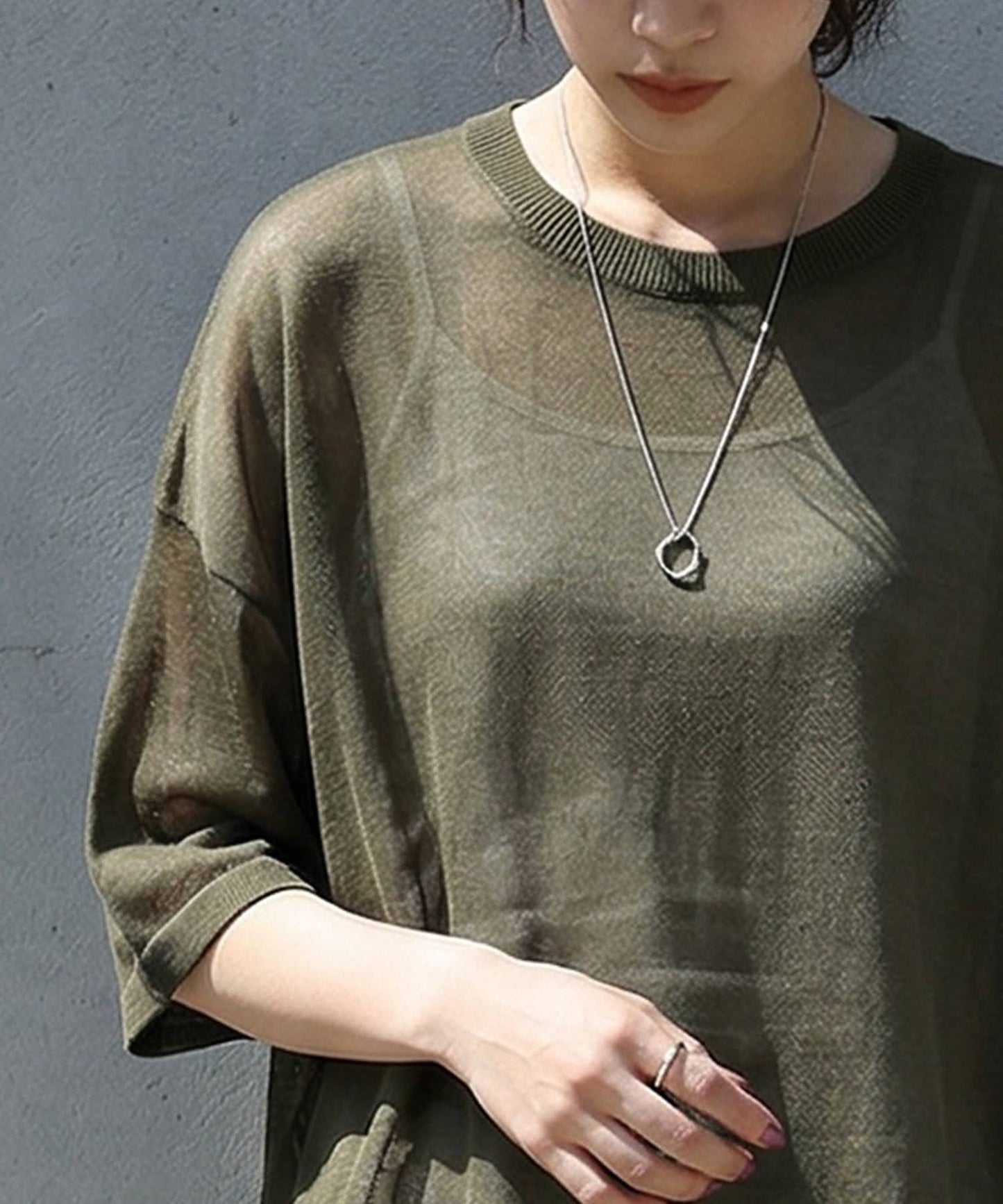 Sheer Knit Tops Ladies