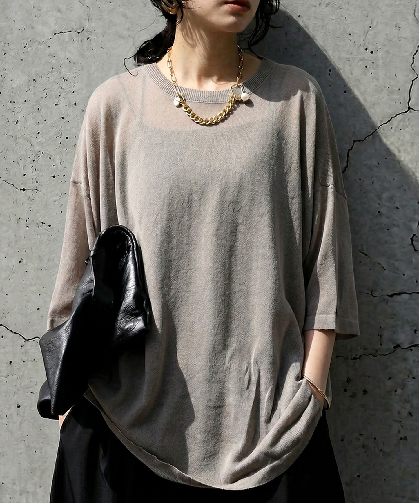 Sheer Knit Tops Ladies