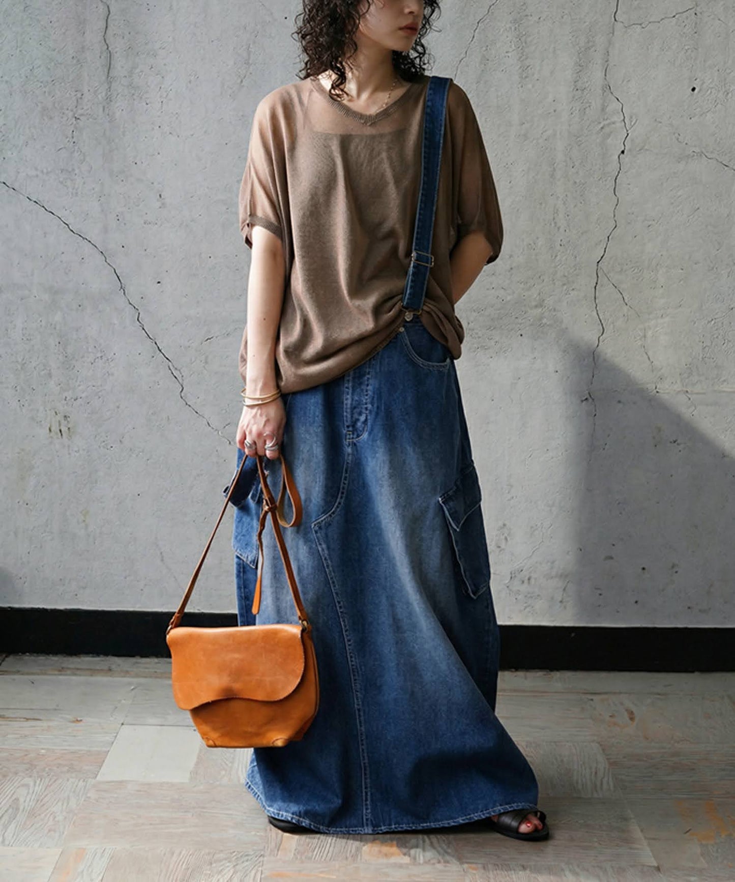 V-Neck Boat Neck Sheer Dolman Knit Ladies