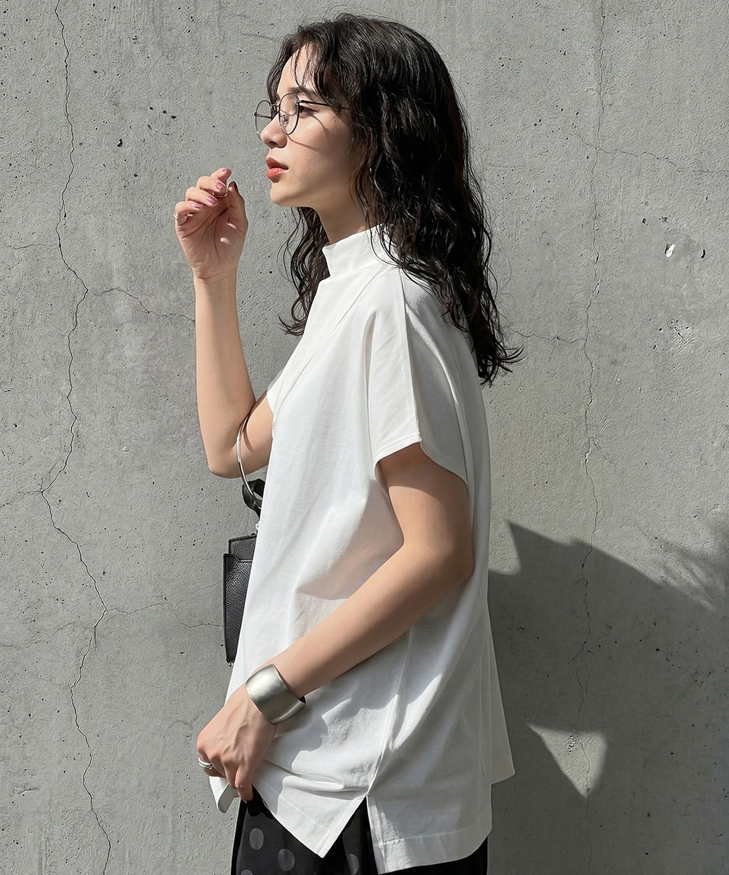 100% Cotton Sweat-Proof High Neck Top Ladies