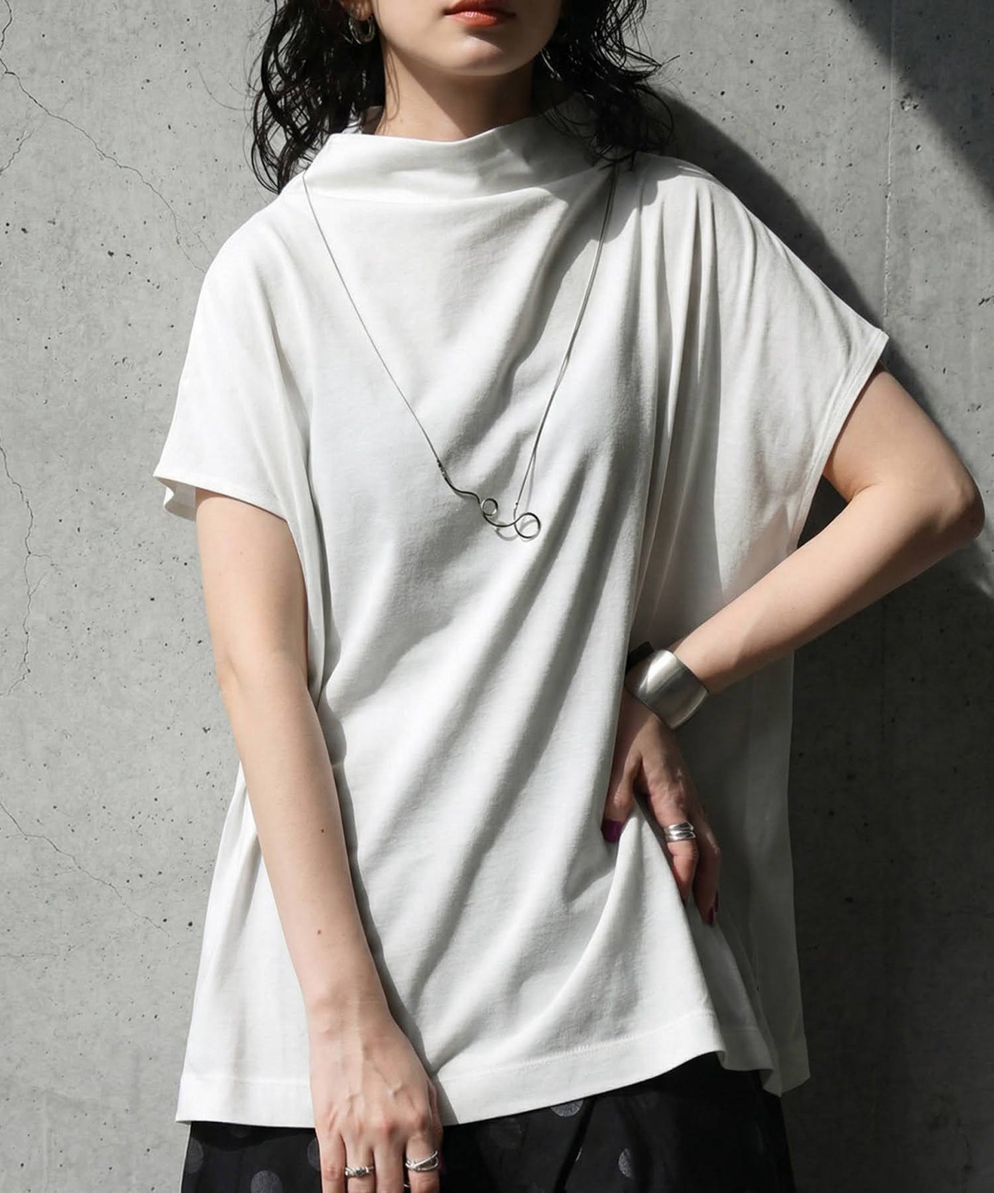 100% Cotton Sweat-Proof High Neck Top Ladies
