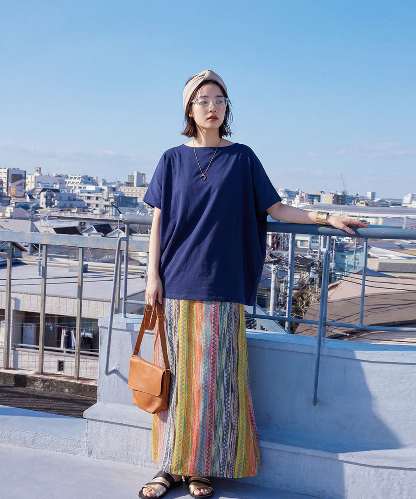 100% Cotton Sweat-Proof Relaxed Top Ladies