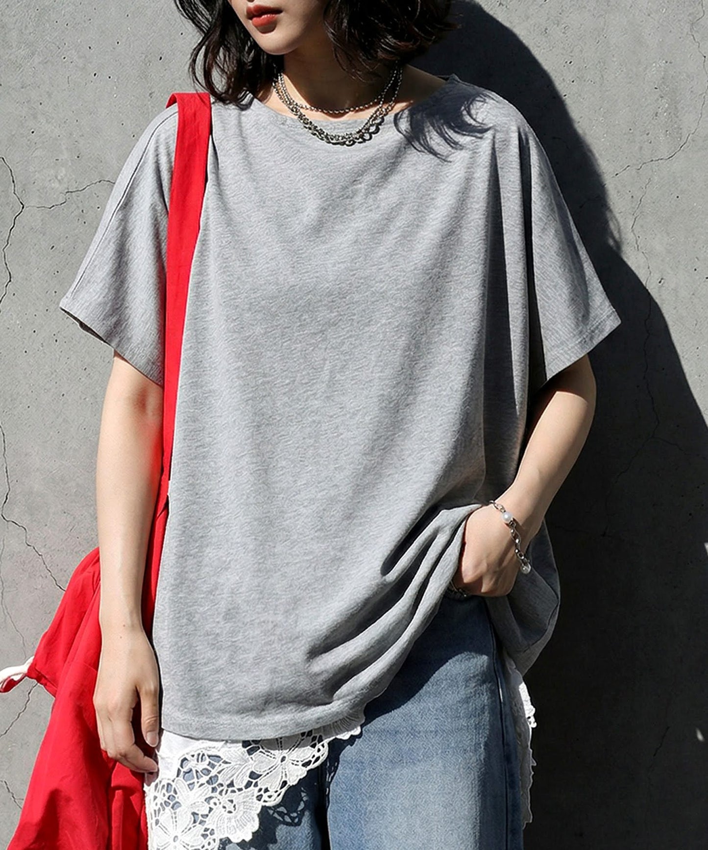 100% Cotton Sweat-Proof Relaxed Top Ladies