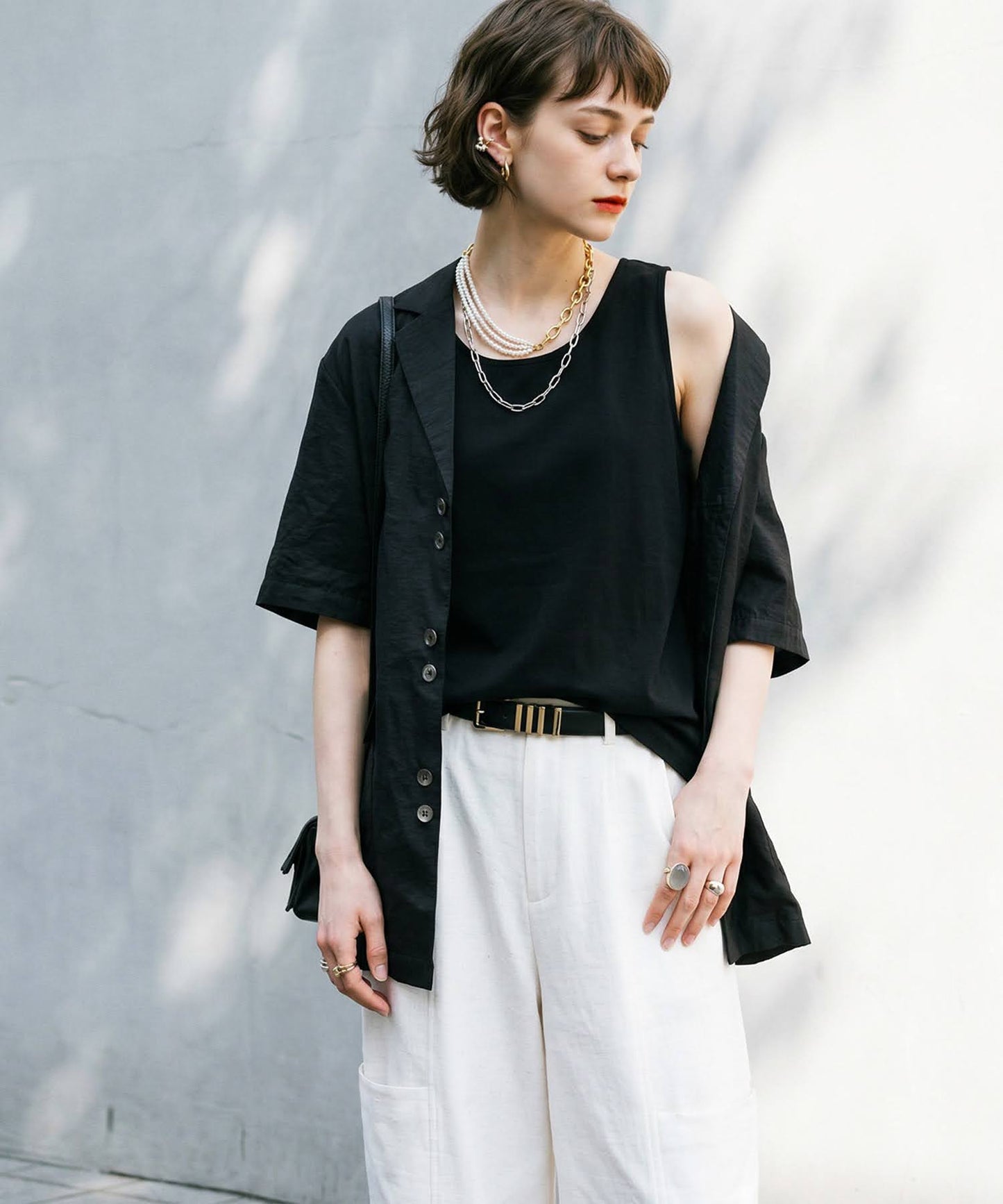 100% Cotton, Sweat Stain Resistant, Plain U-Neck Tank Top Ladies