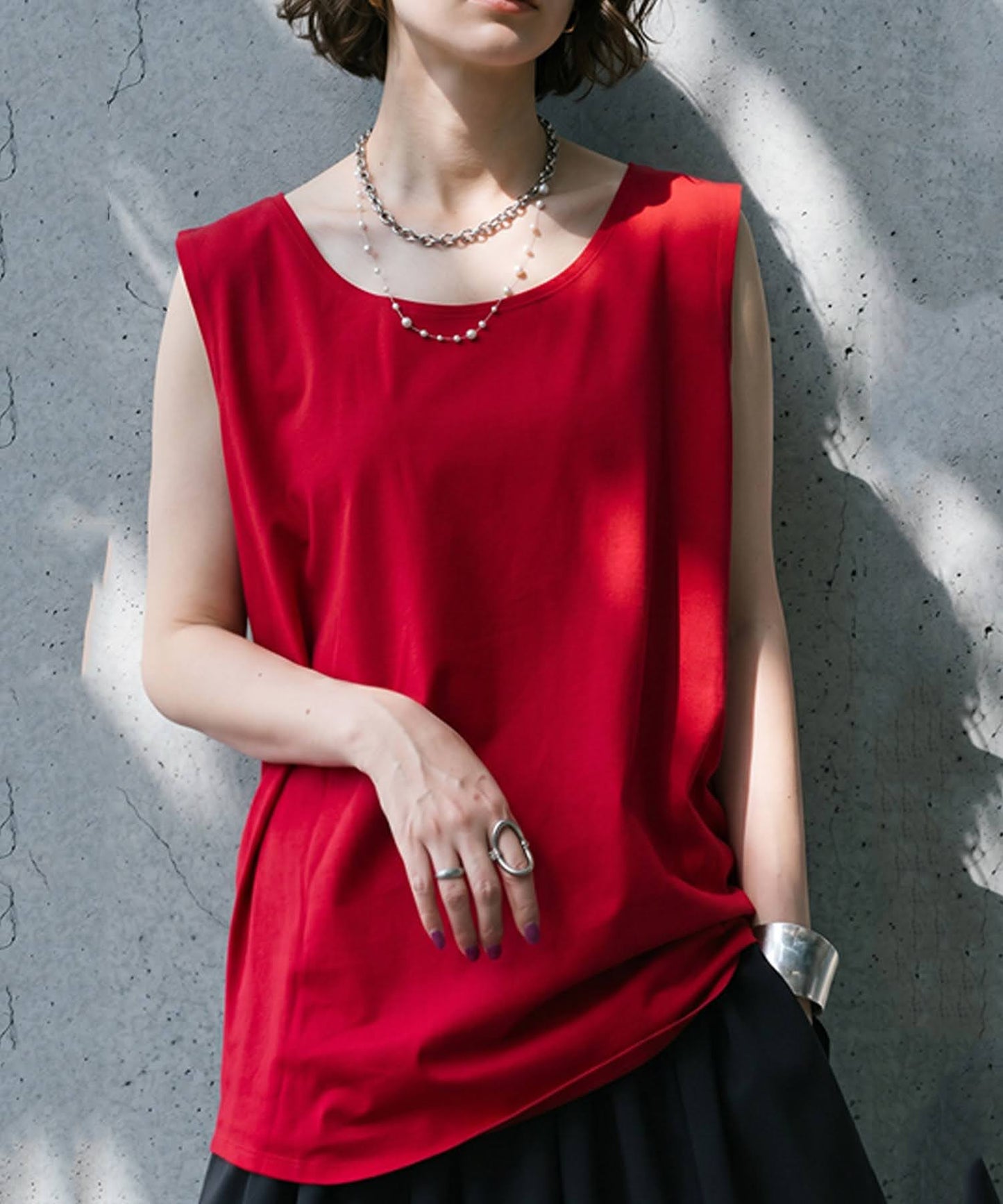 100% Cotton, Sweat Stain Resistant, Plain U-Neck Tank Top Ladies