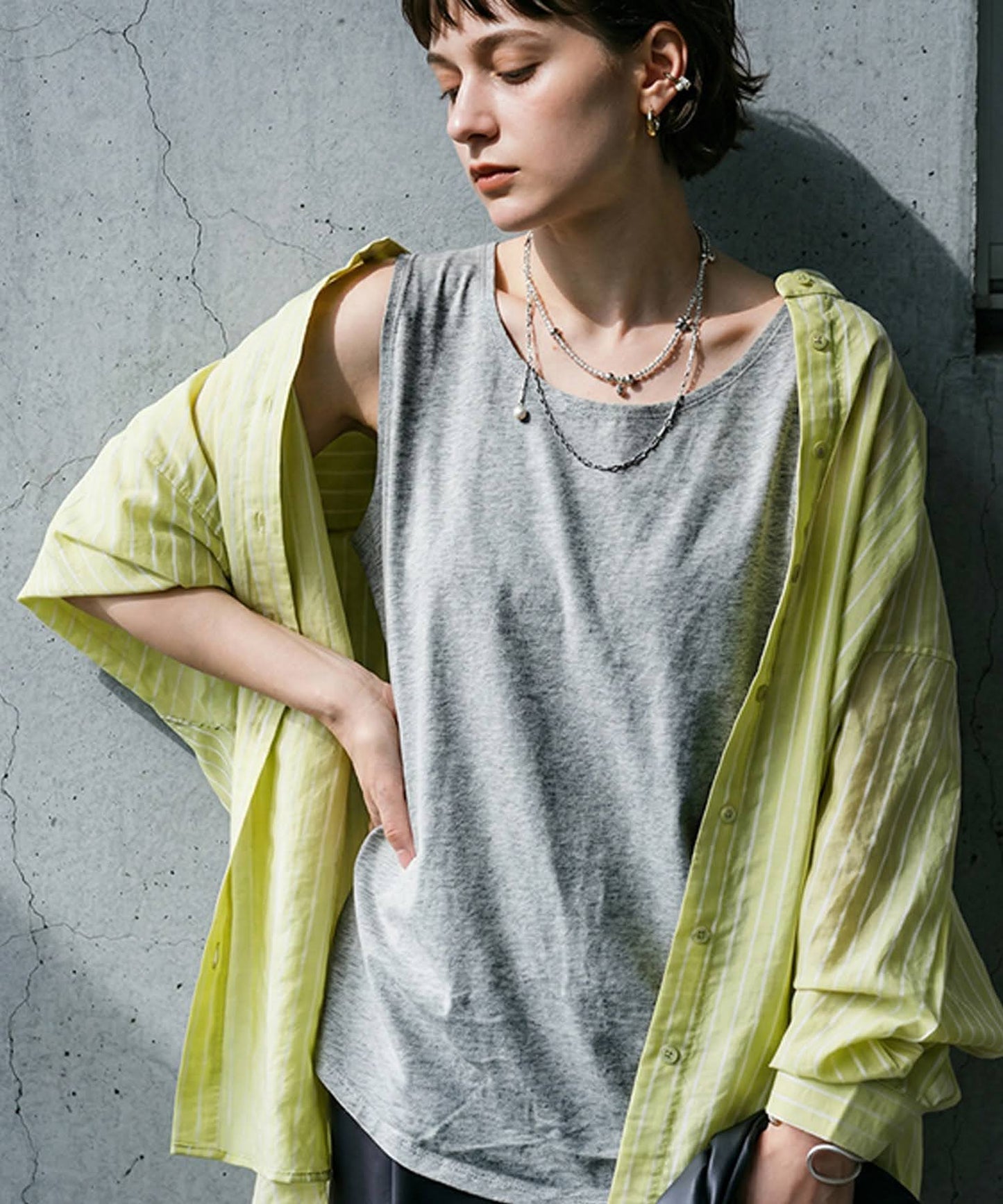 100% Cotton, Sweat Stain Resistant, Plain U-Neck Tank Top Ladies