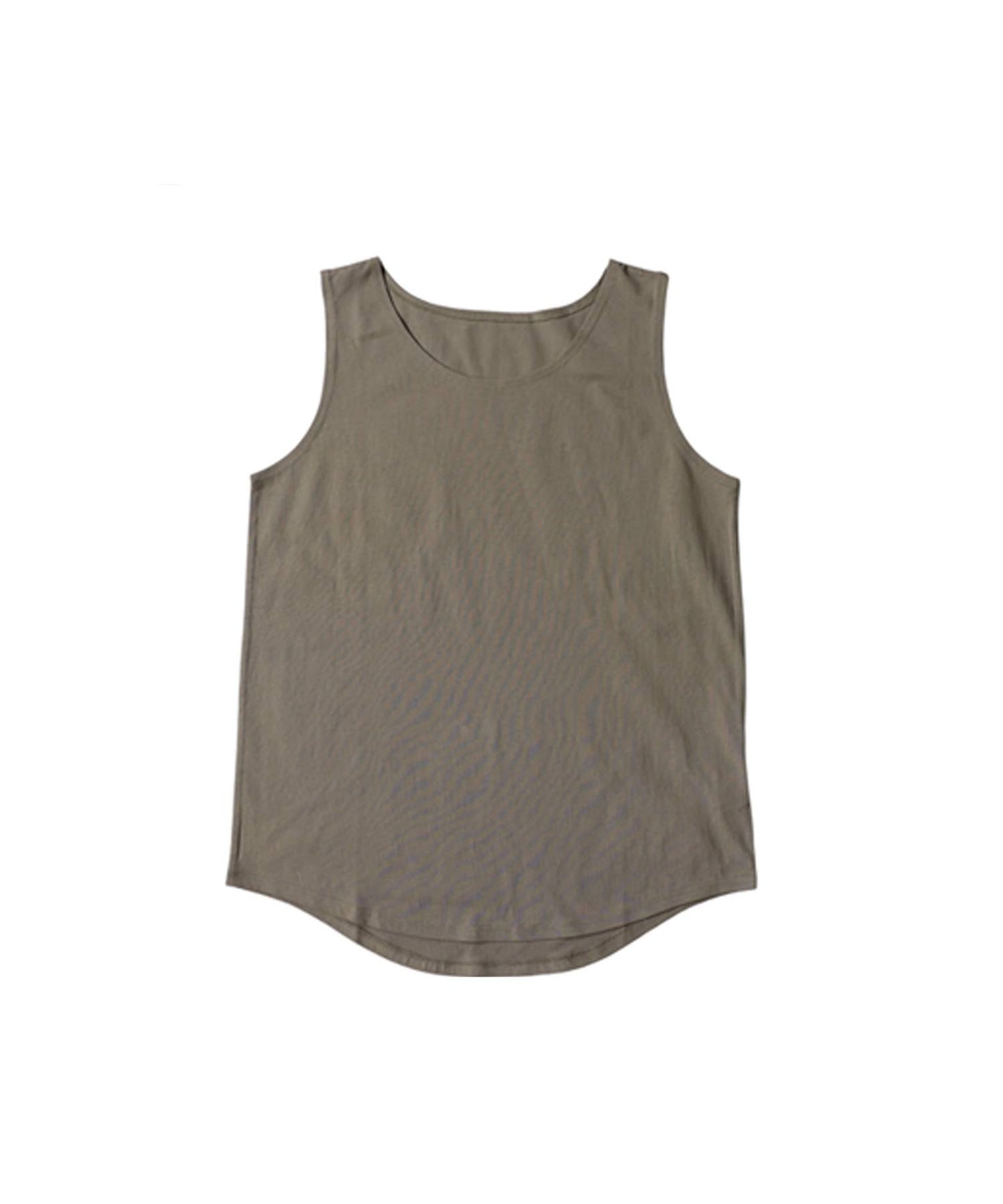 100% Cotton, Sweat Stain Resistant, Plain U-Neck Tank Top Ladies