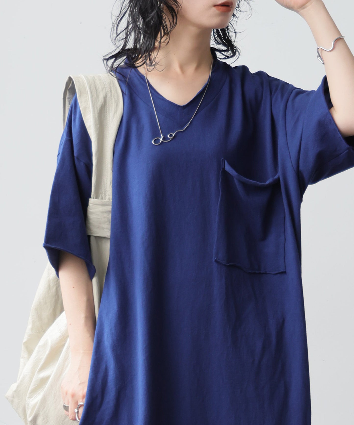 Long V-Neck Dress Ladies