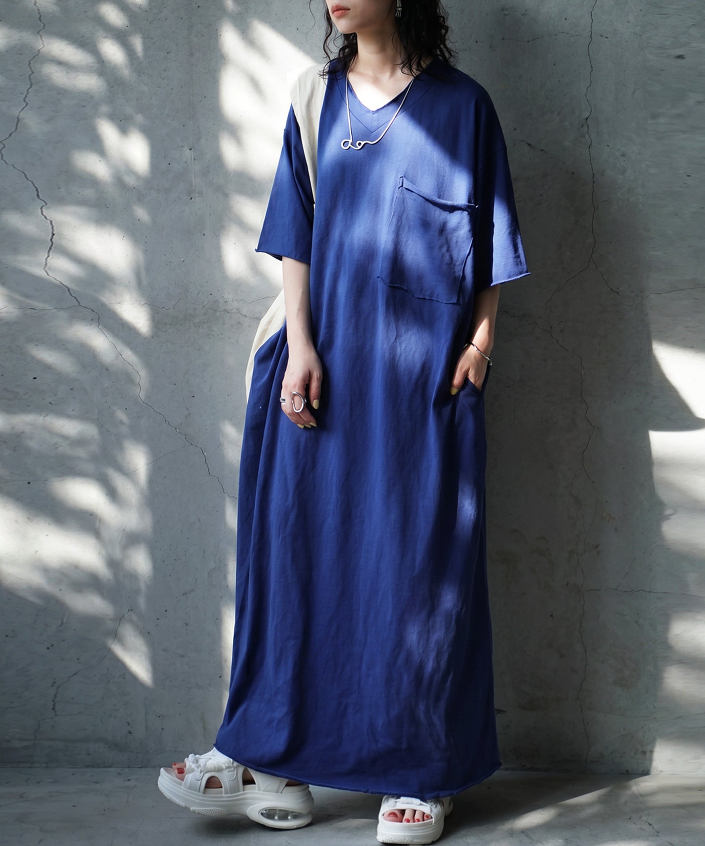 Long V-Neck Dress Ladies