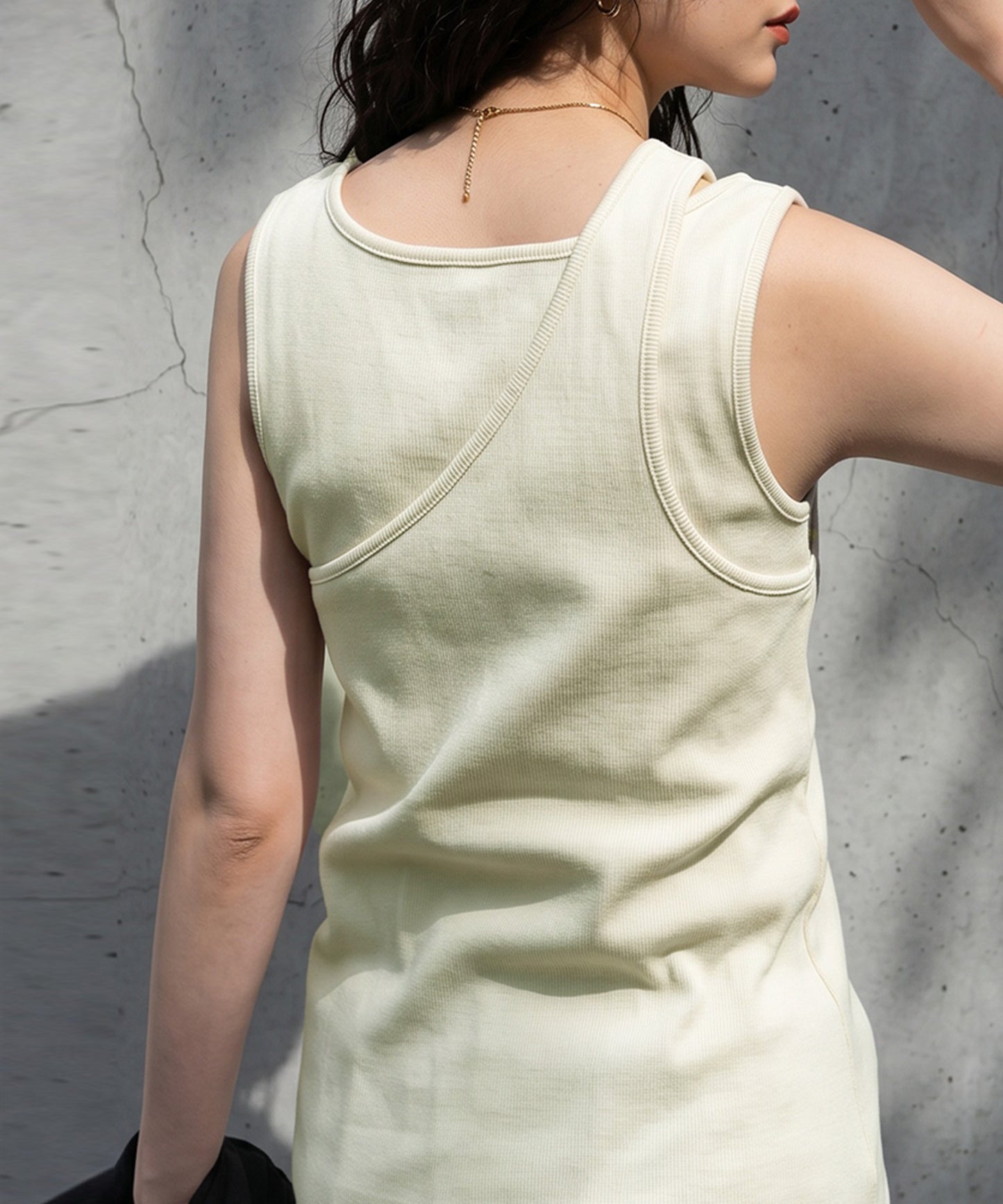 Cotton Blend V-Neck Tank Top Ladies