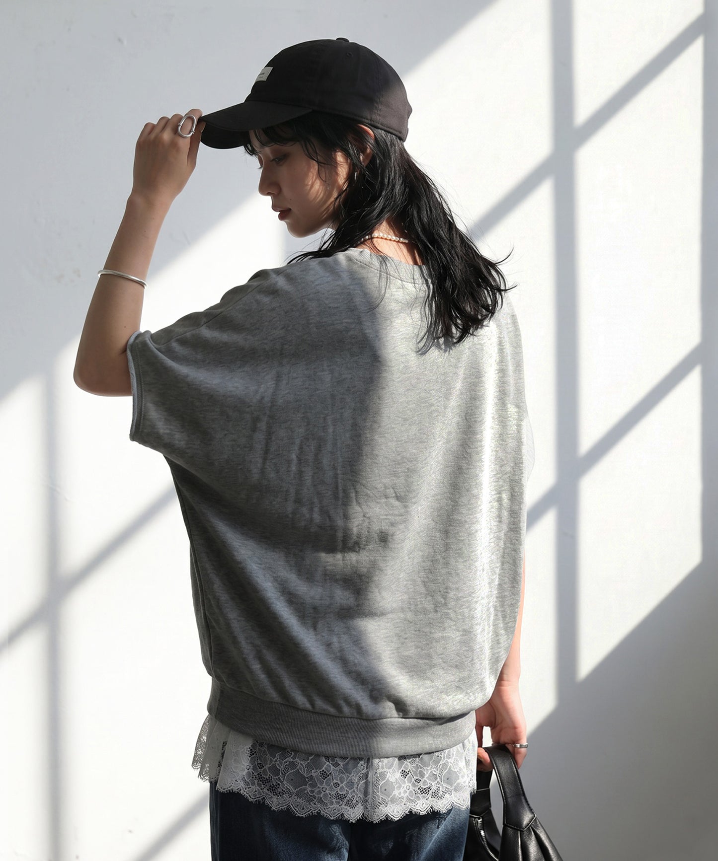Dolman Sleeve Keyhole Neck Fleece Pullover Ladies