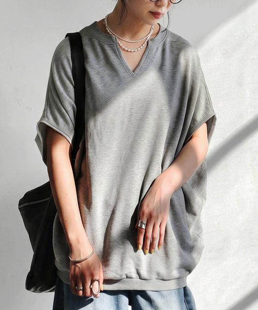 Dolman Sleeve Keyhole Neck Fleece Pullover Ladies