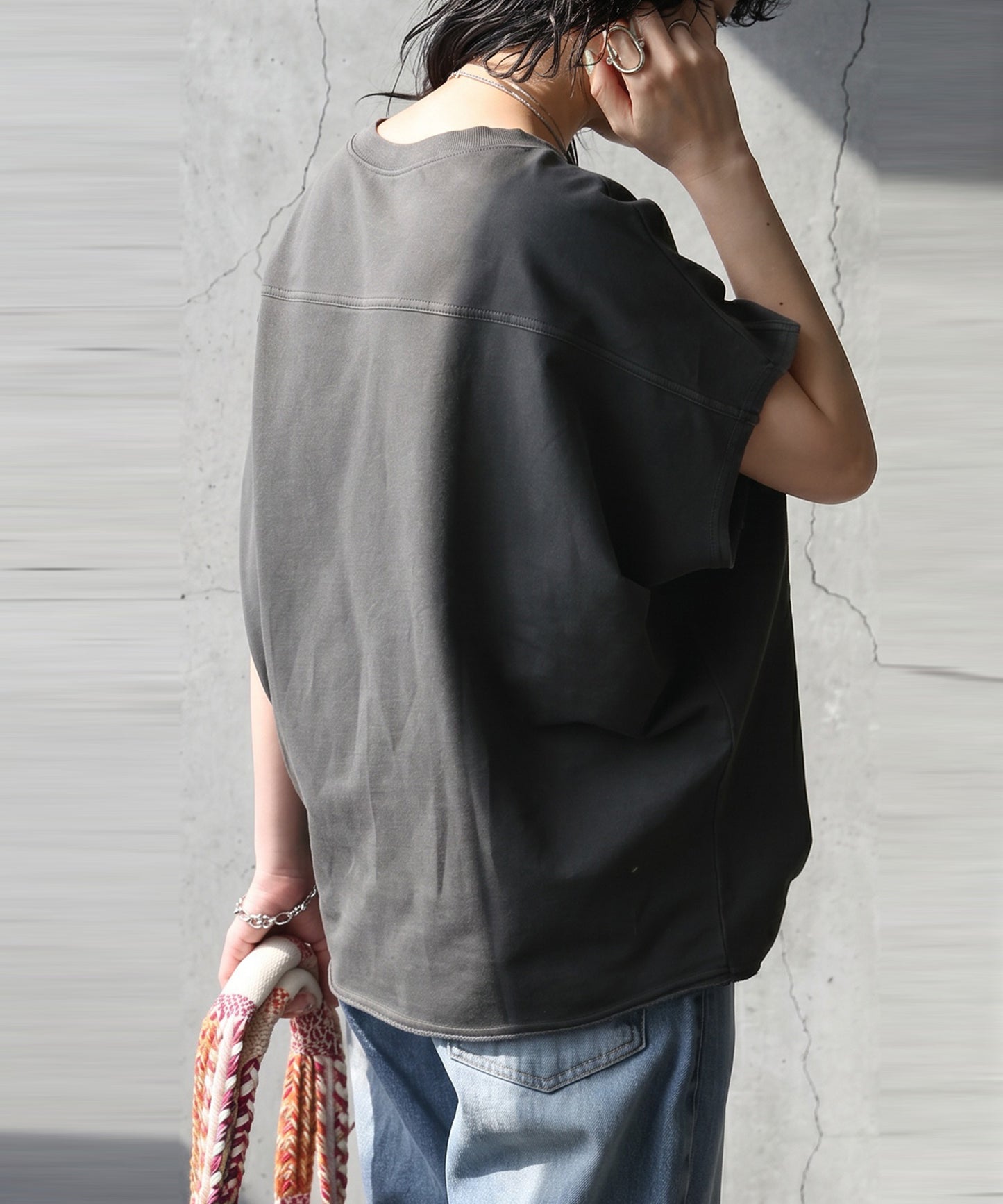 100% Cotton Short-Sleeve Plain Crew Neck Cut And Sewn Top Ladies
