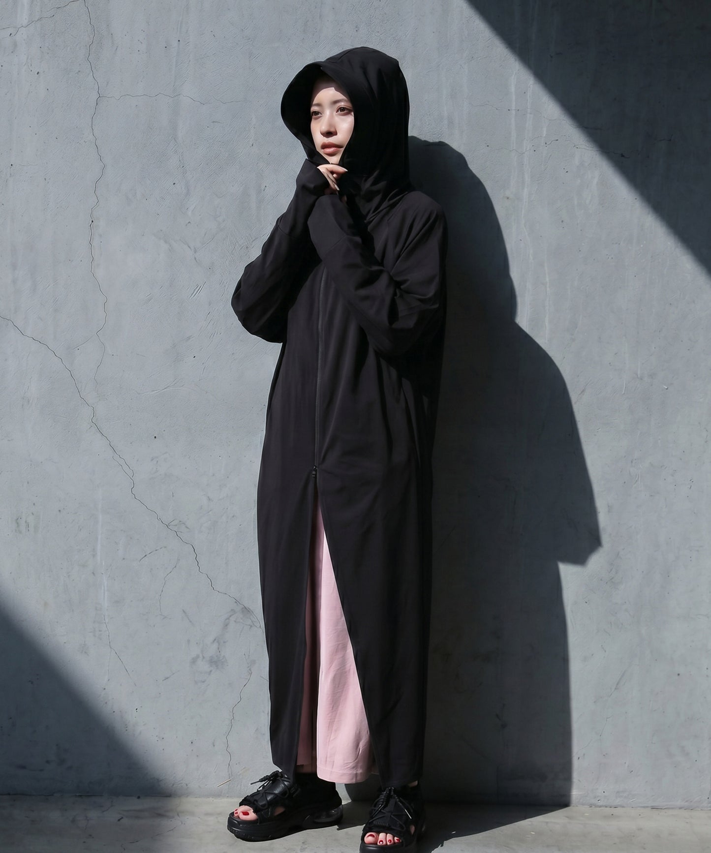 Uv-Cut, Cooling Fabric, Hooded, Full-Zip Dress Ladies