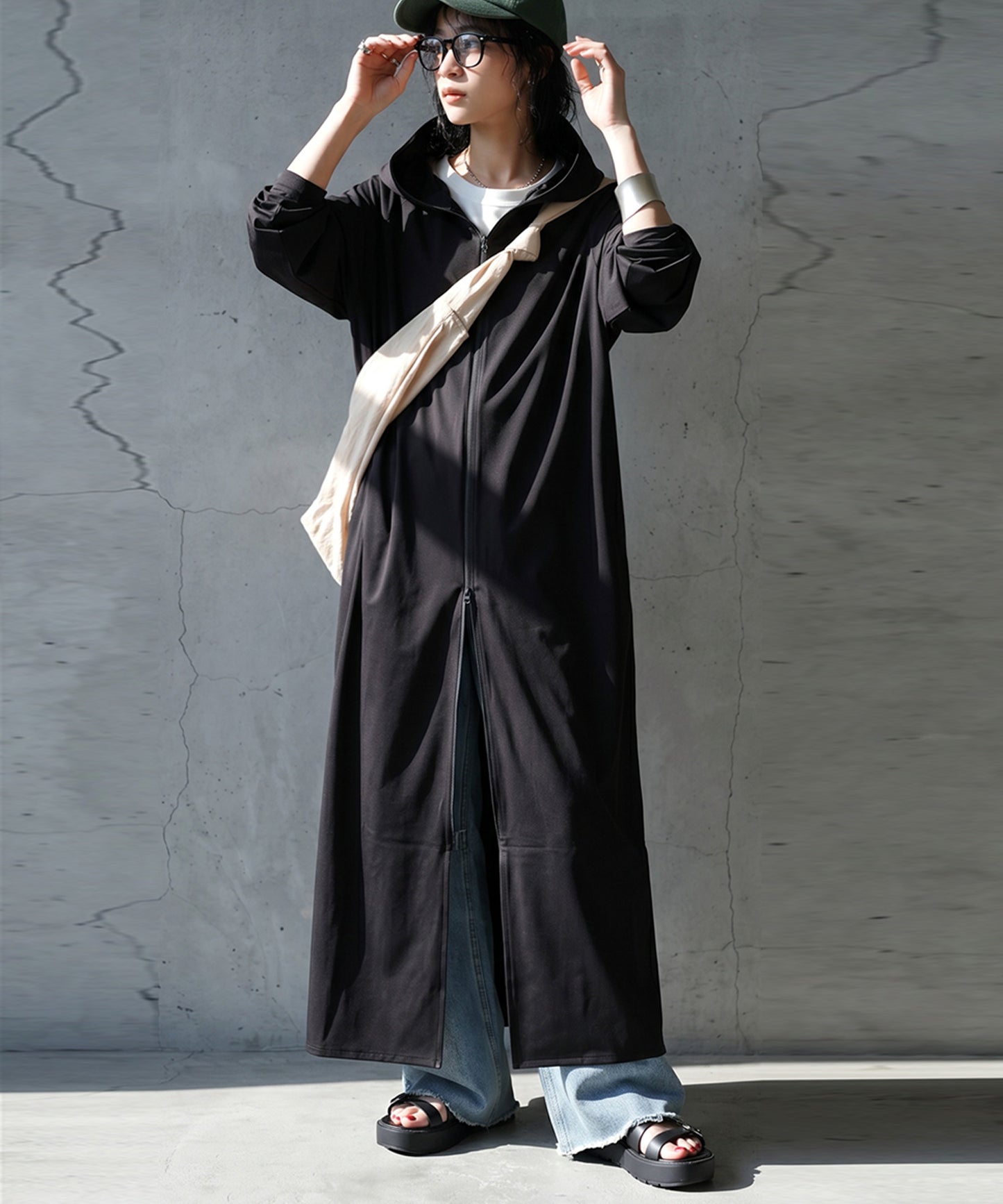 Uv-Cut, Cooling Fabric, Hooded, Full-Zip Dress Ladies