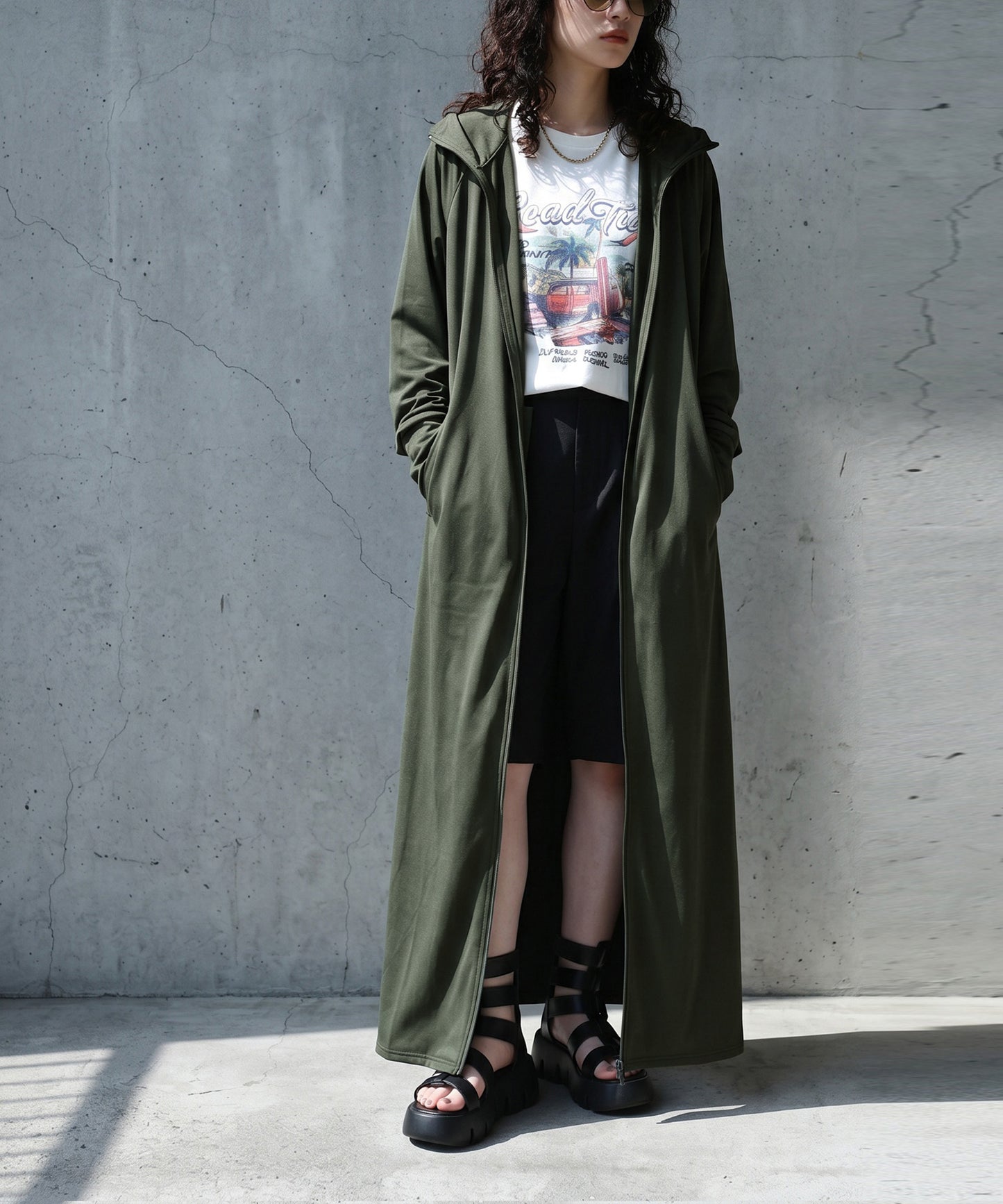 Uv-Cut, Cooling Fabric, Hooded, Full-Zip Dress Ladies