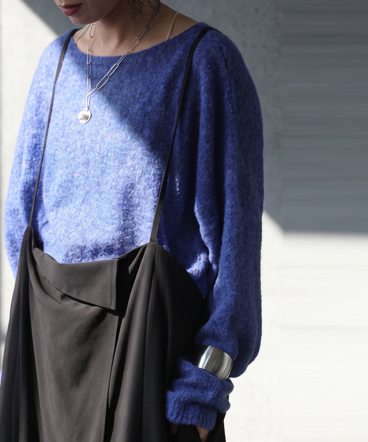 Wool Blend Mohair Knit Ladies
