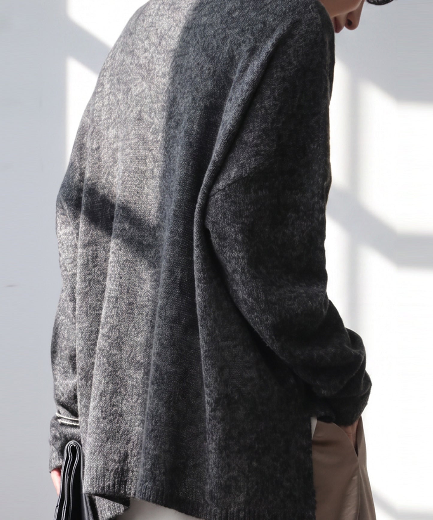 Wool Blend Mohair Knit Ladies
