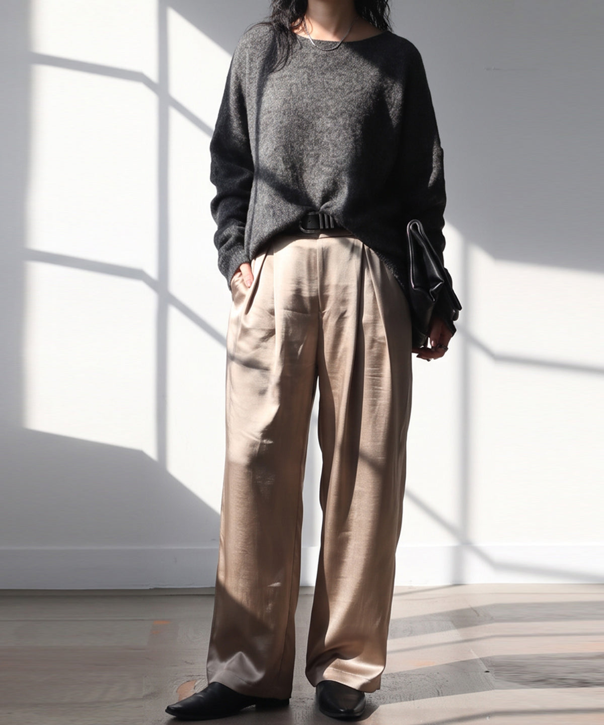 Wool Blend Mohair Knit Ladies