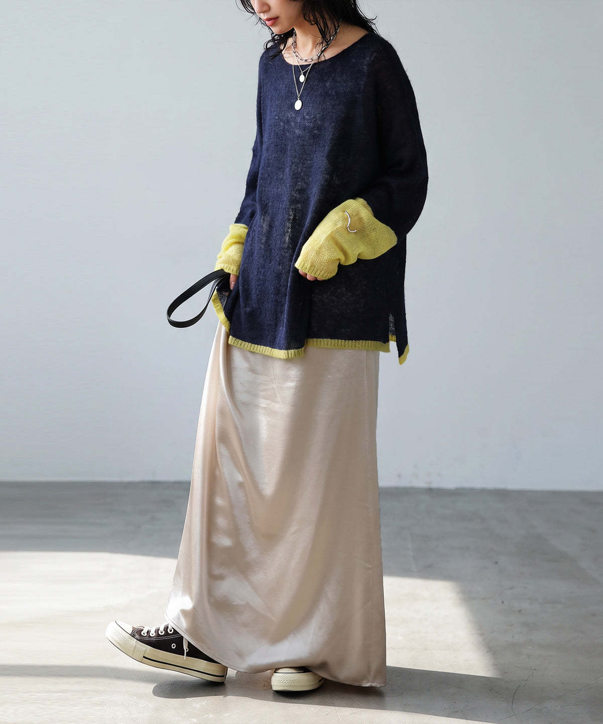 Wool Blend Mohair Knit Ladies