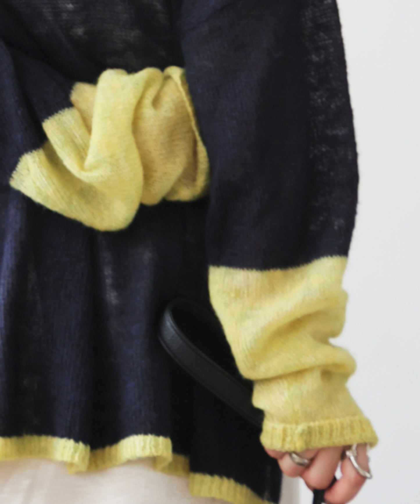 Wool Blend Mohair Knit Ladies