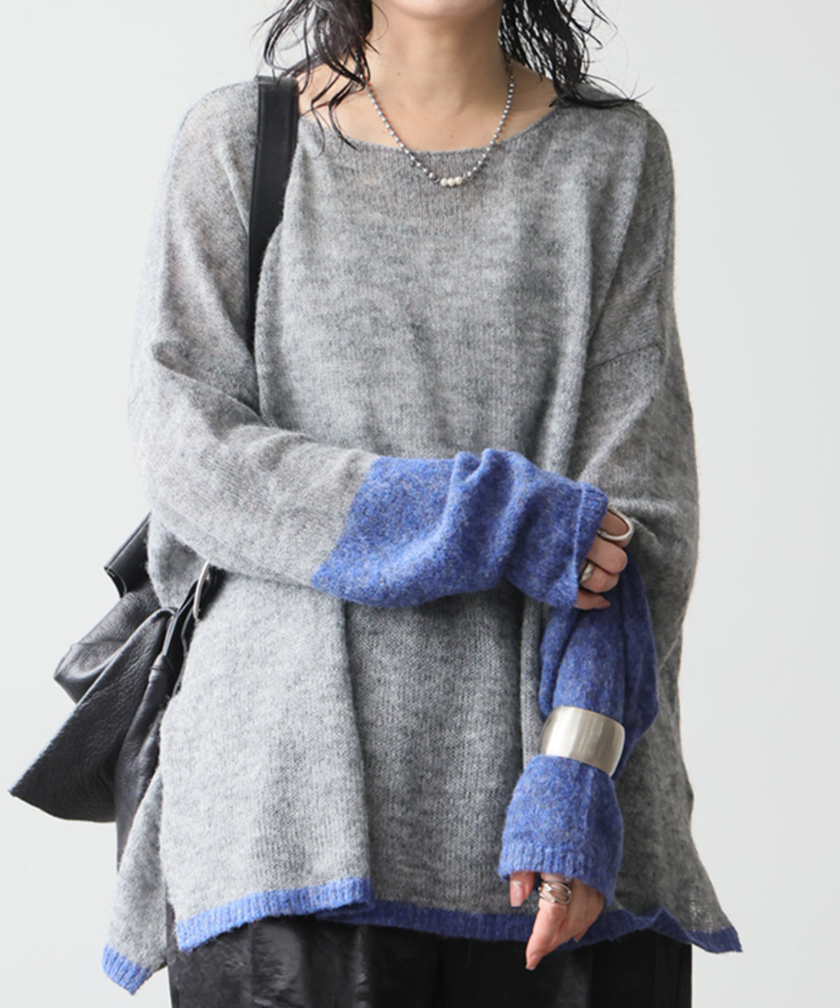Wool Blend Mohair Knit Ladies