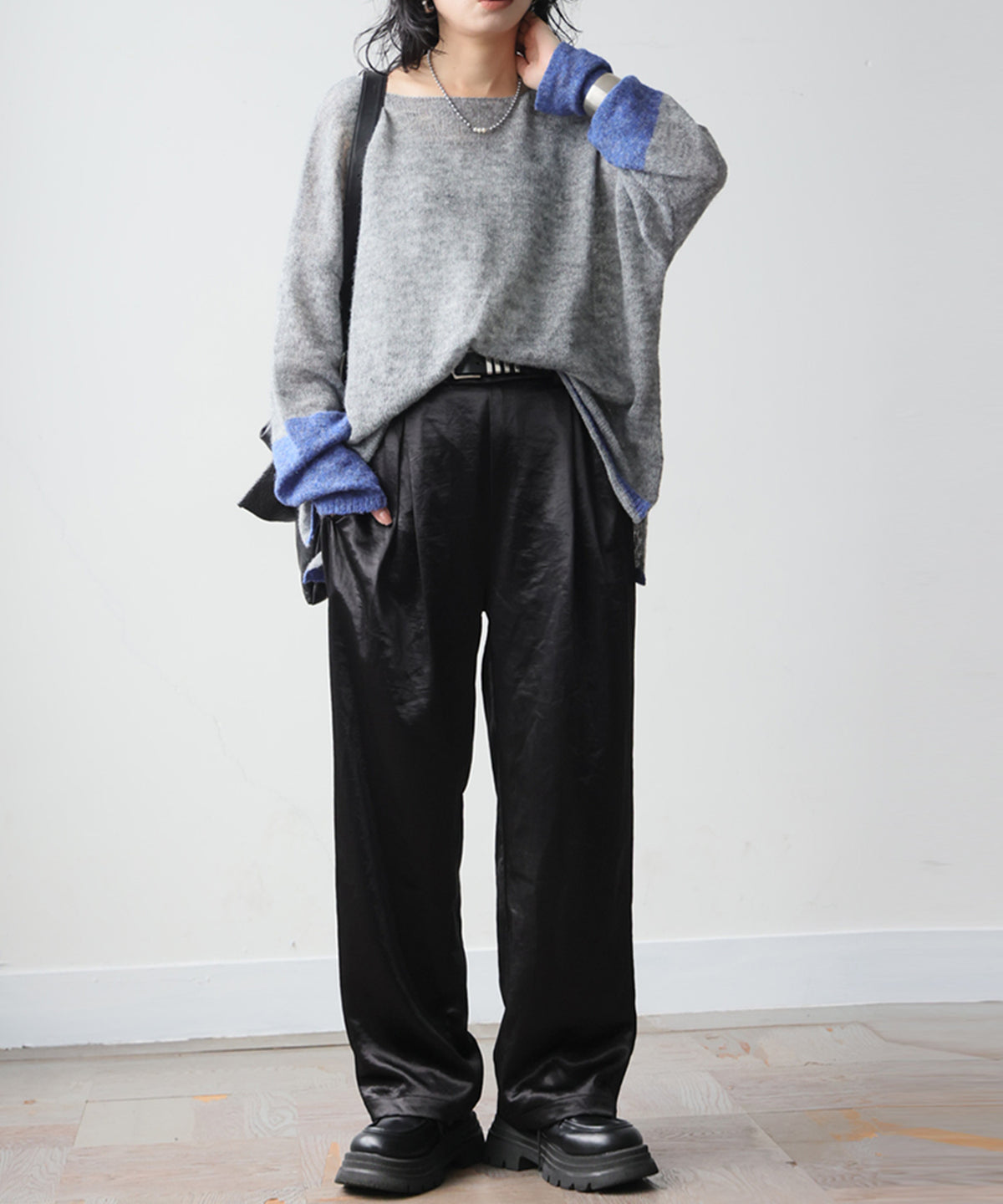 Wool Blend Mohair Knit Ladies